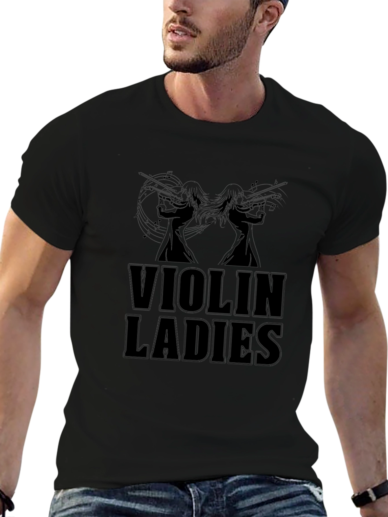 Violin Ladies Graphic T-Shirt - Musician Tee