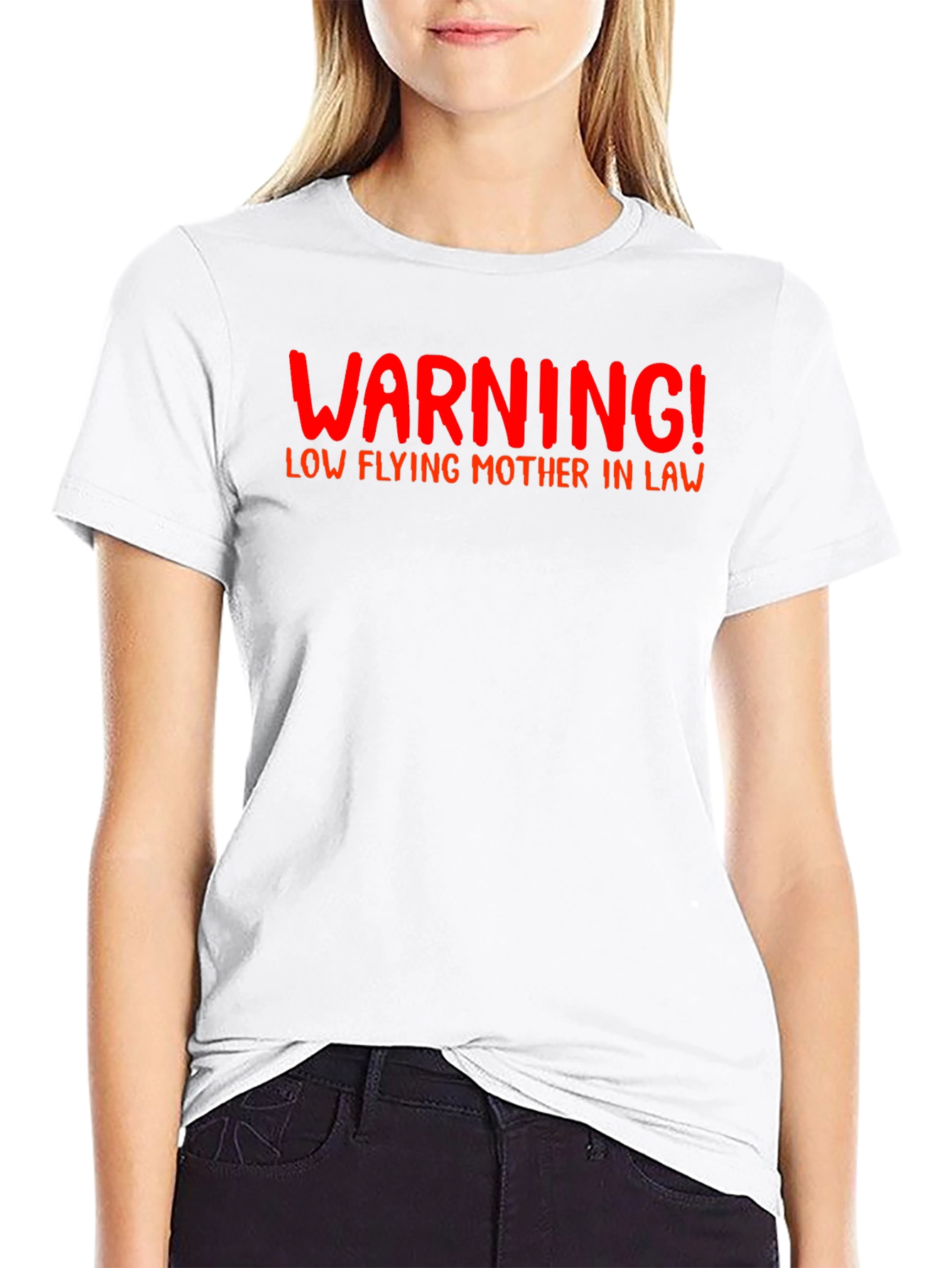 Warning Low Flying Mother-In-Law T-Shirt