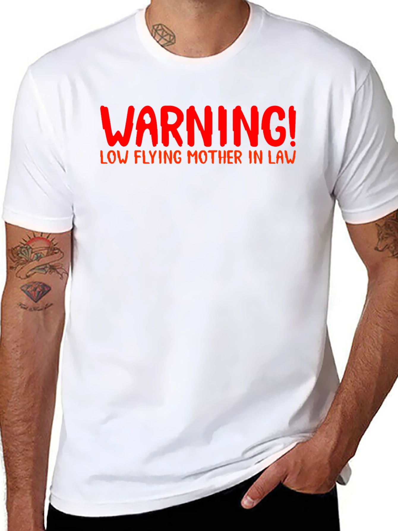 Warning Low Flying Mother-In-Law T-Shirt