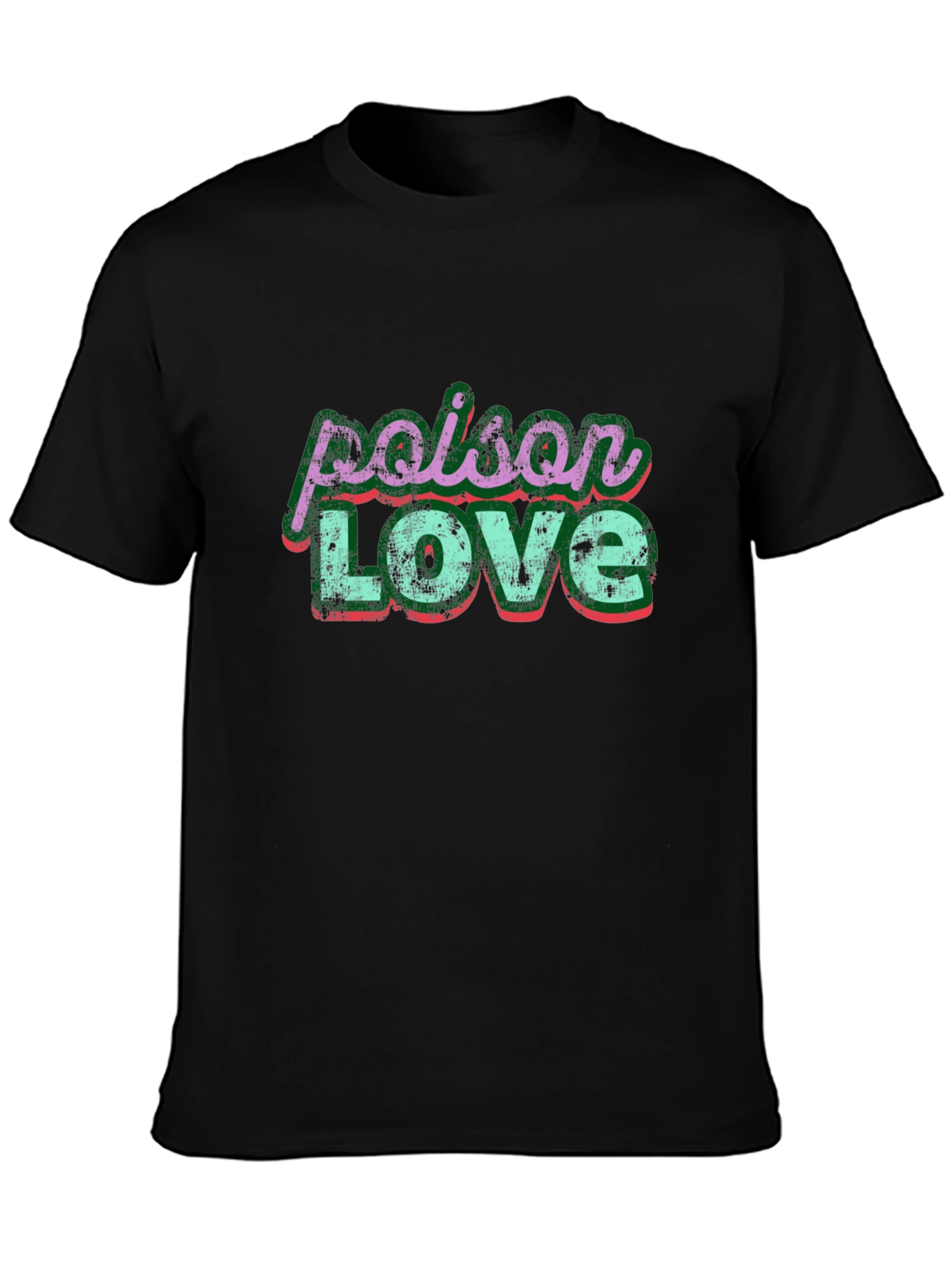 Poison Love Graphic Tee - Trendy Grunge Style