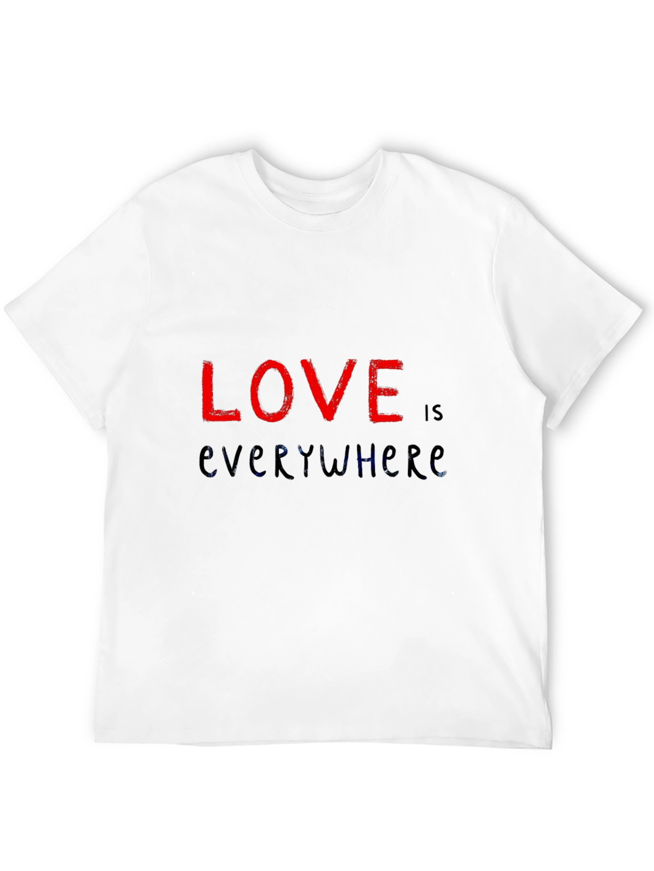 Love is Everywhere Graphic Black T-Shirt