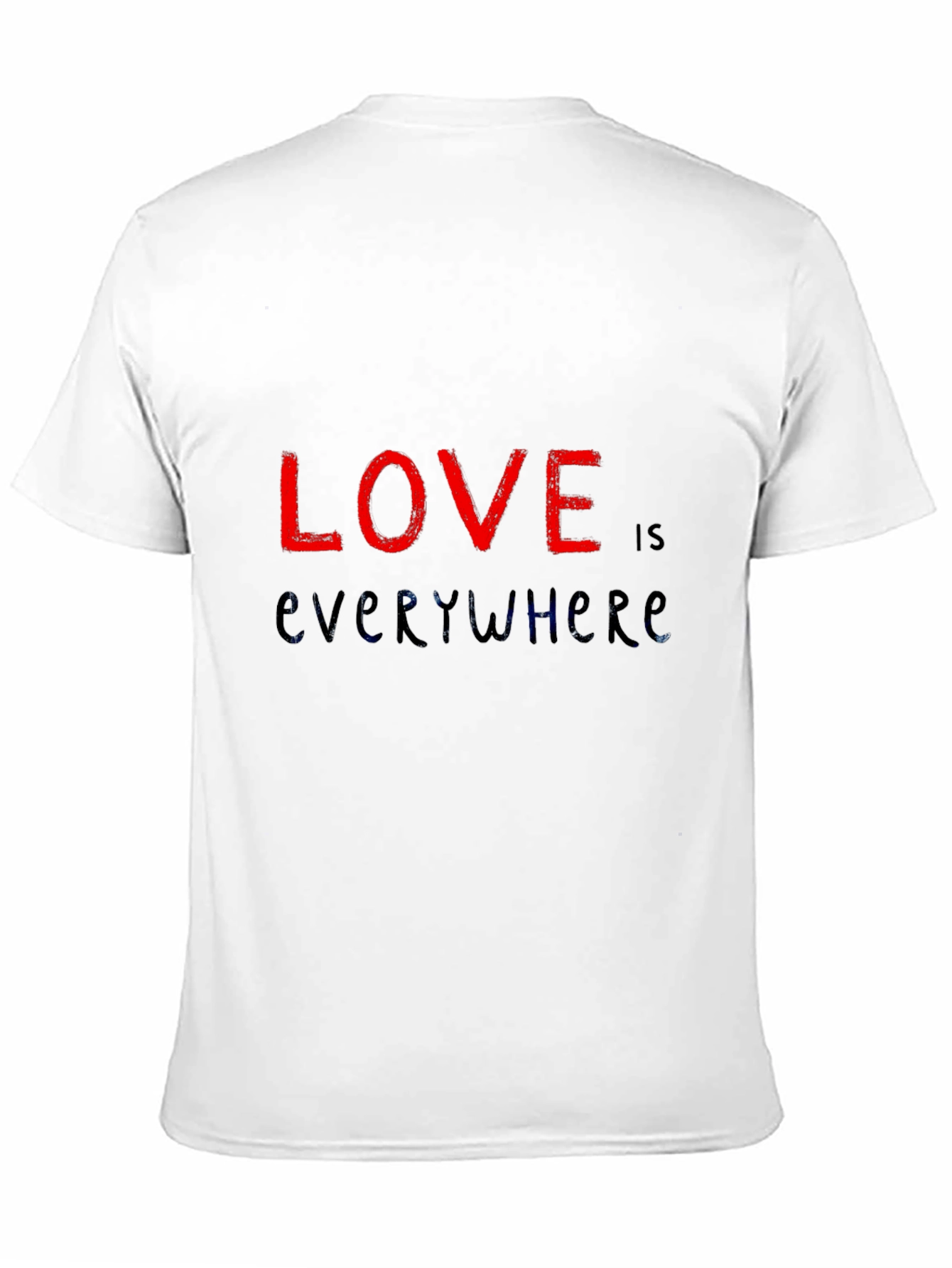 Love is Everywhere Graphic Black T-Shirt