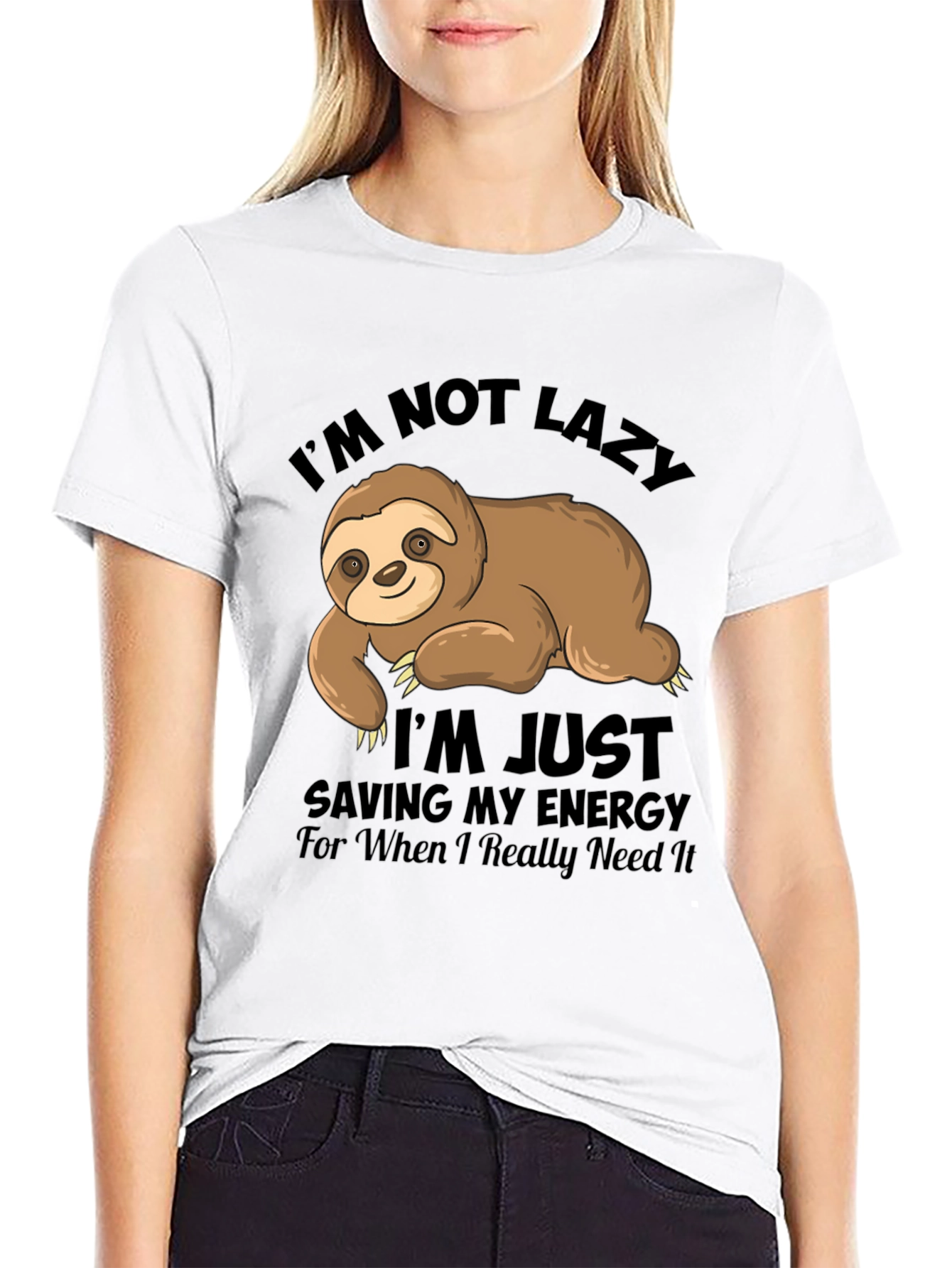 Im Not Lazy Sloth Graphic T-Shirt