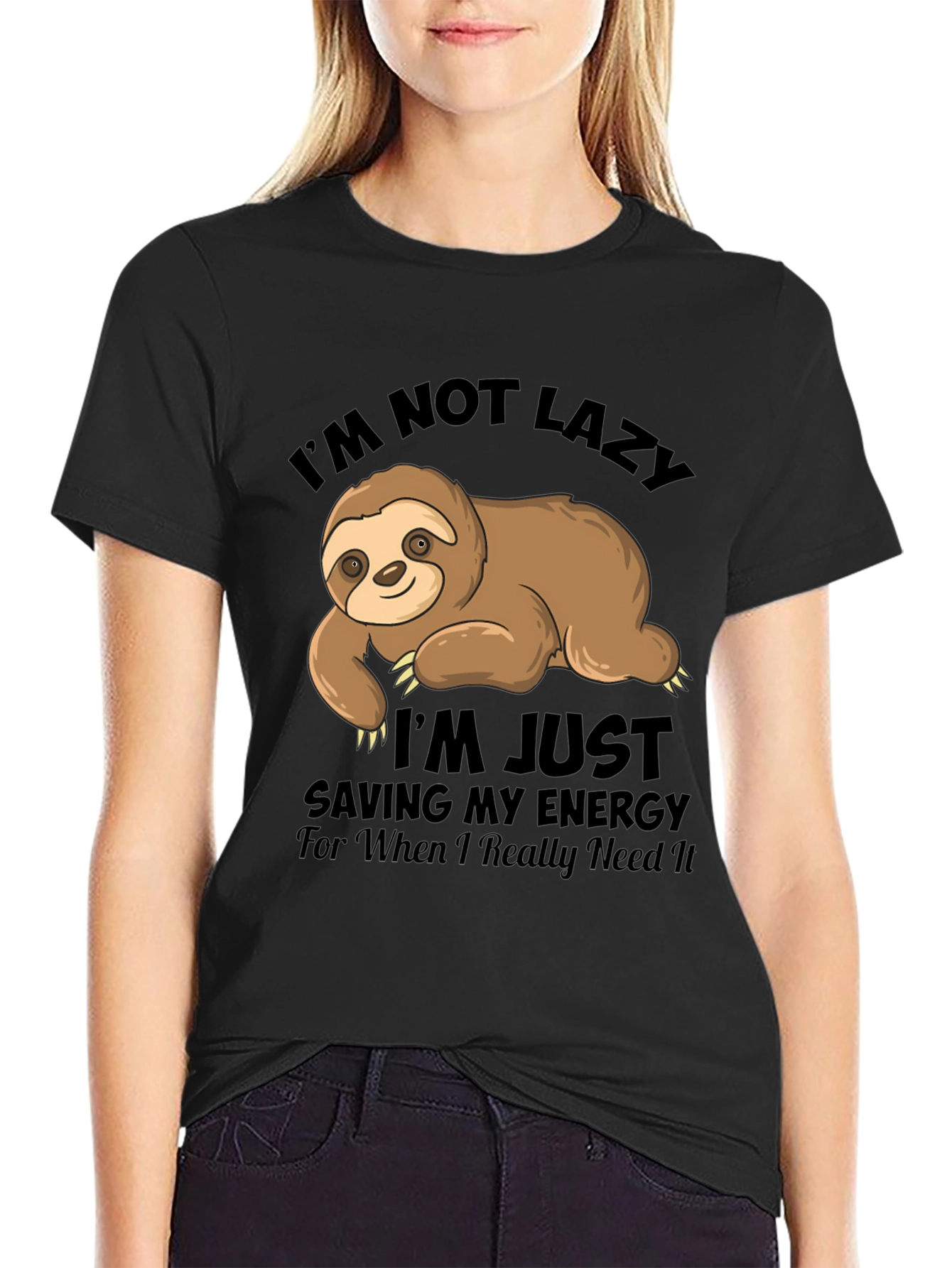 Im Not Lazy Sloth Graphic T-Shirt