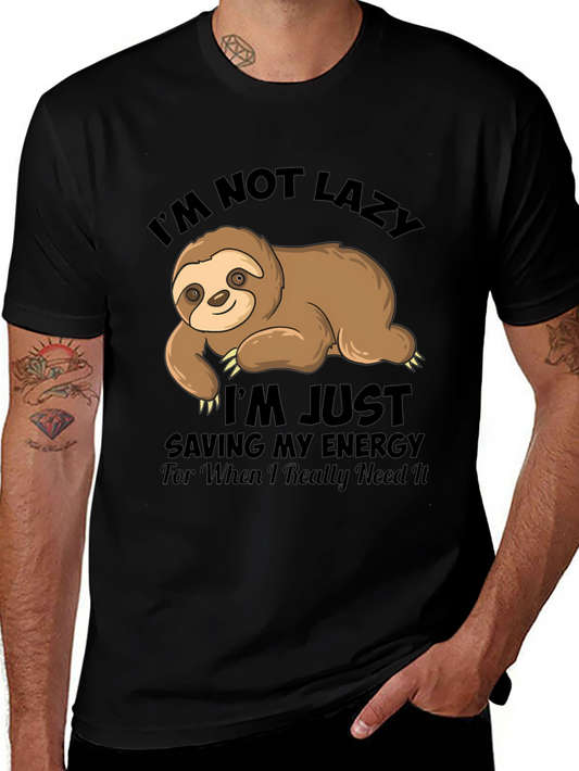Im Not Lazy Sloth Graphic T-Shirt