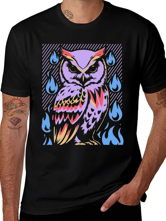 Mystic Owl T-Shirt - Artistic Graphic Tee