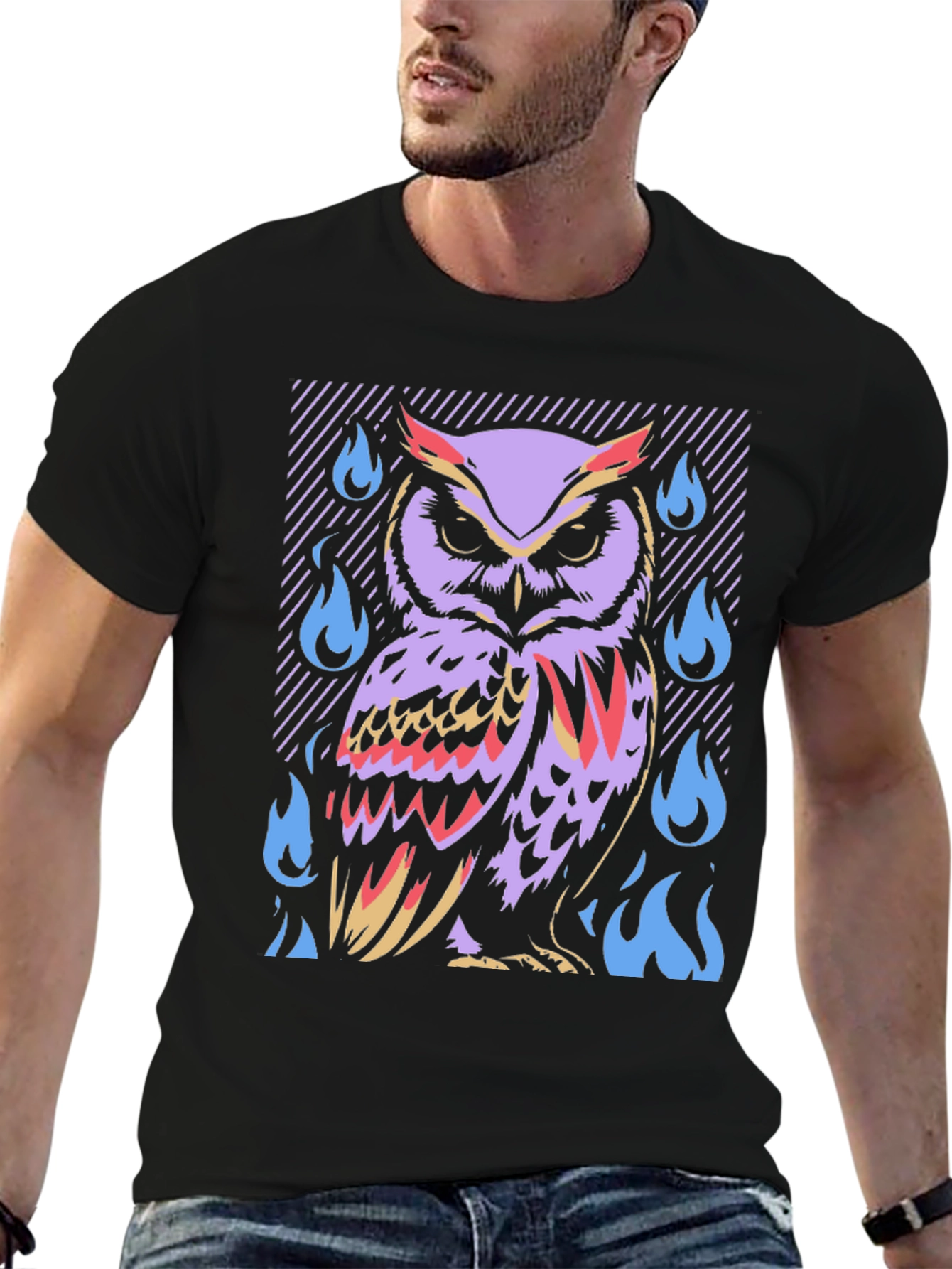 Mystic Owl T-Shirt - Artistic Graphic Tee