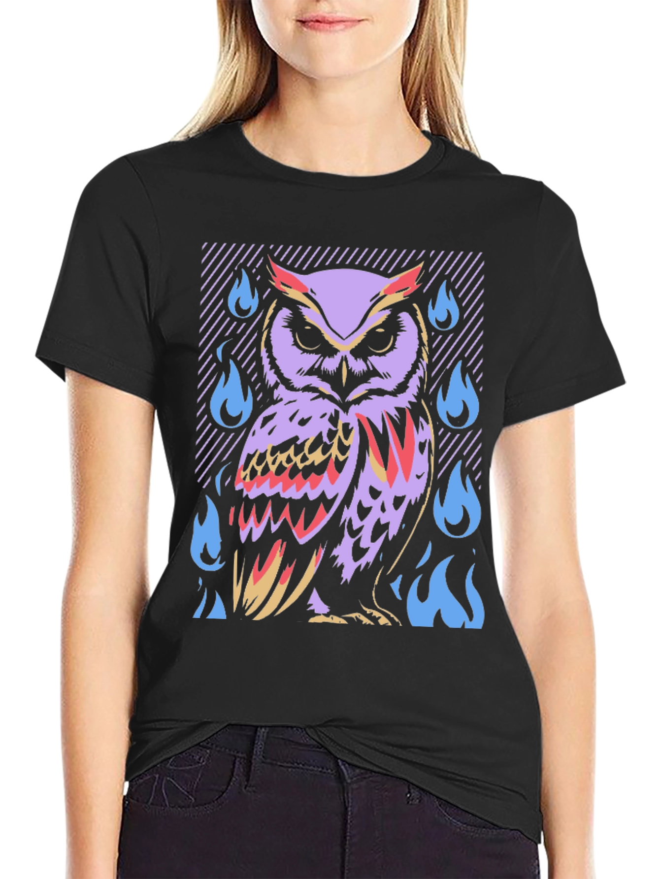 Mystic Owl T-Shirt - Artistic Graphic Tee