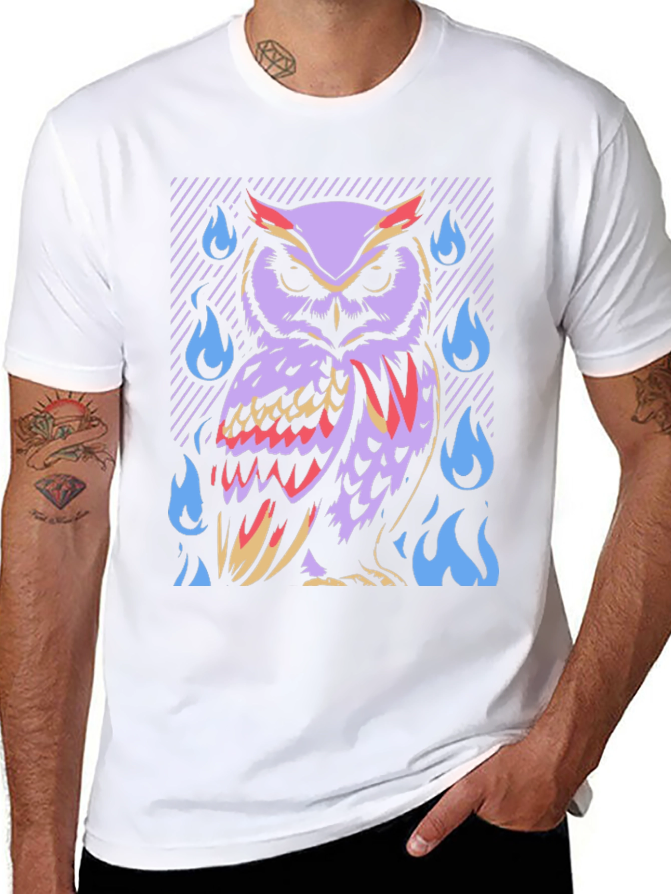 Mystic Owl T-Shirt - Artistic Graphic Tee