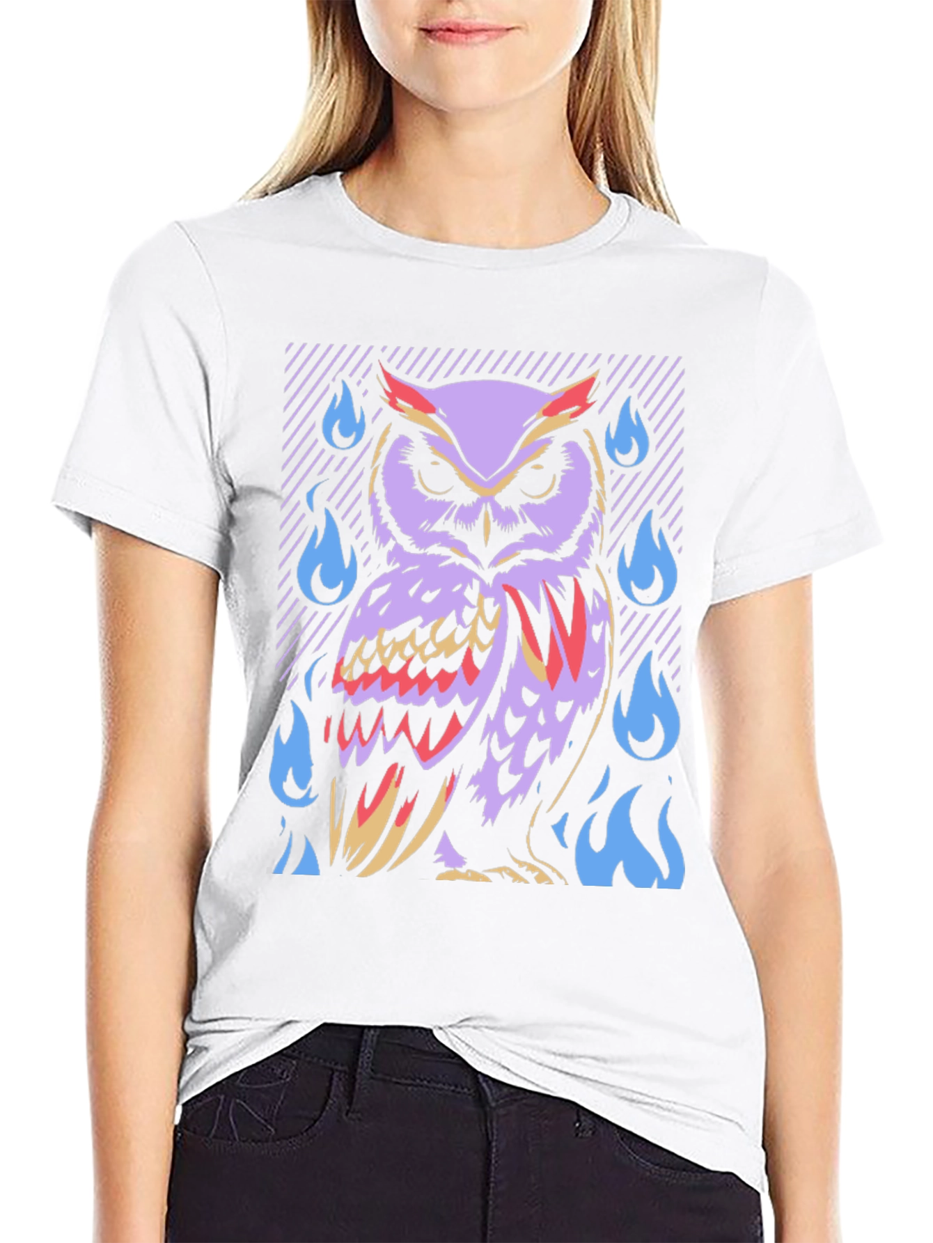 Mystic Owl T-Shirt - Artistic Graphic Tee