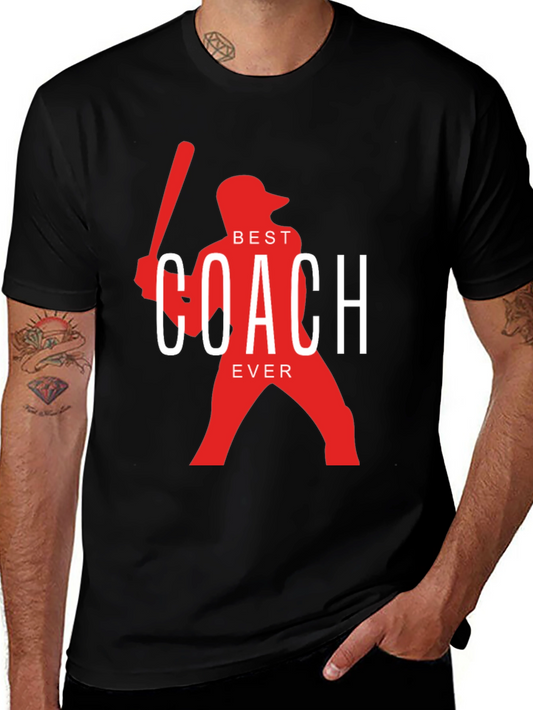 Best Coach Ever T-Shirt - Baseball Coach Appreciation Gift