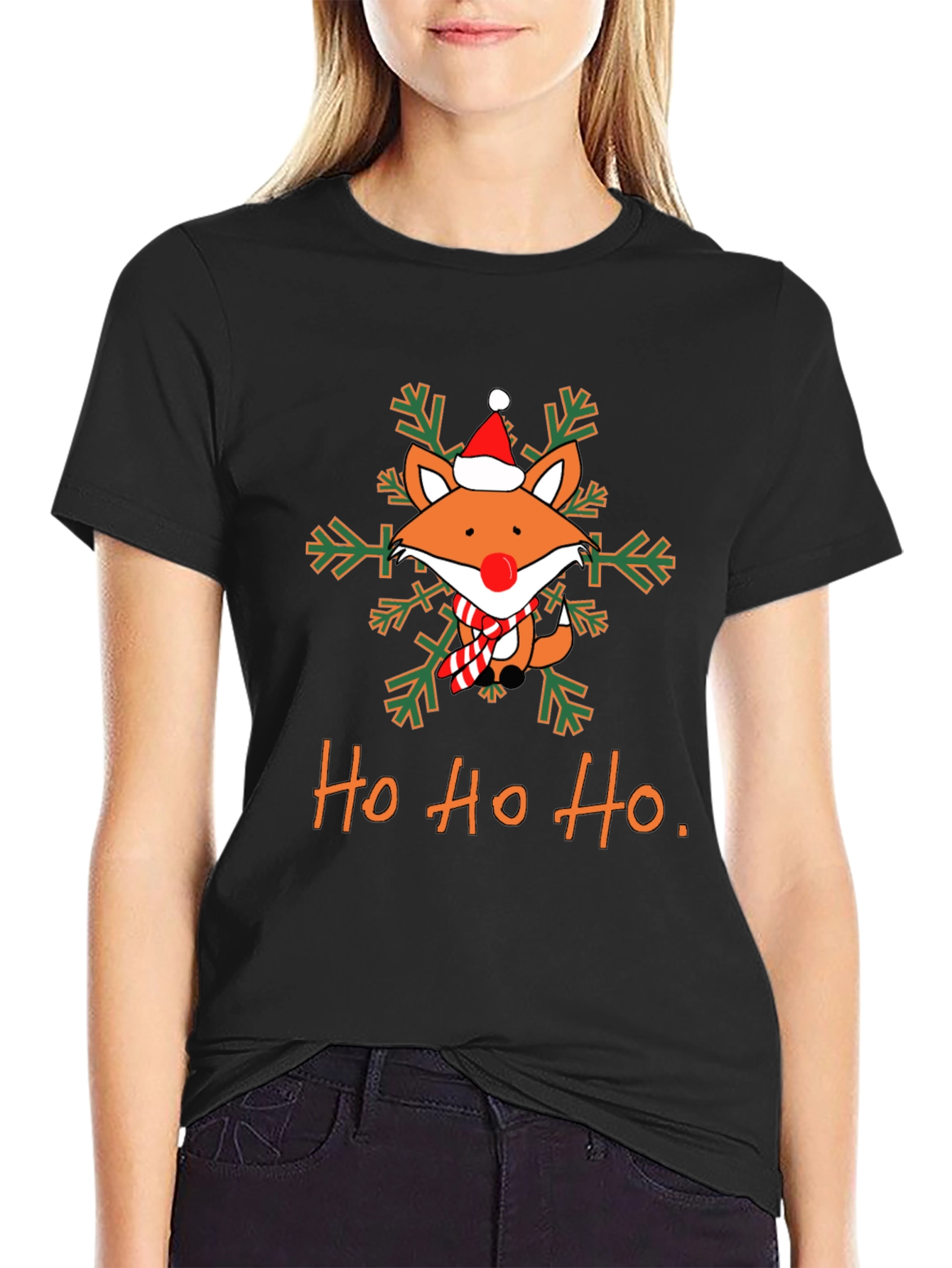 Festive Fox Christmas T-Shirt - Holiday Cheer!