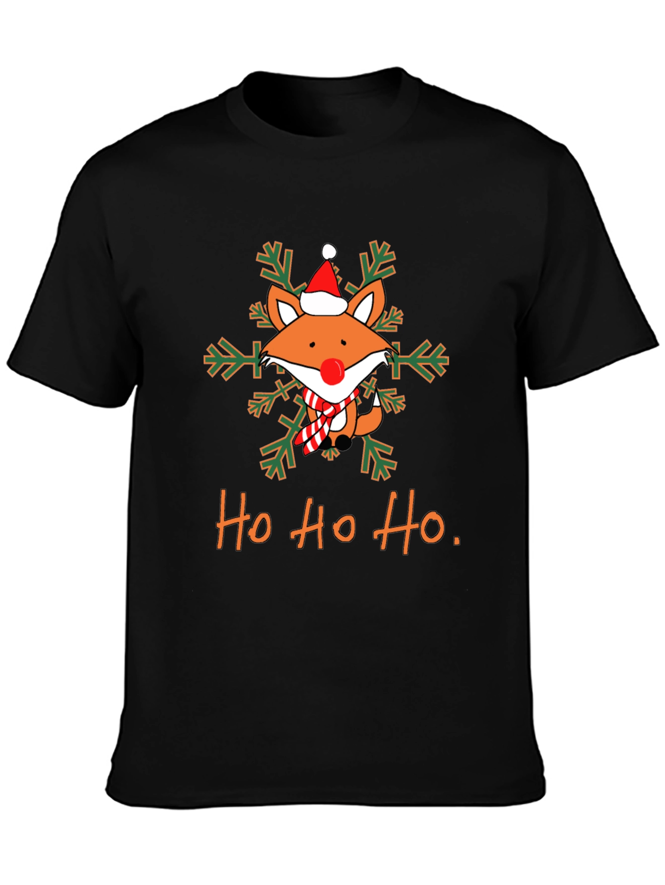 Festive Fox Christmas T-Shirt - Holiday Cheer!