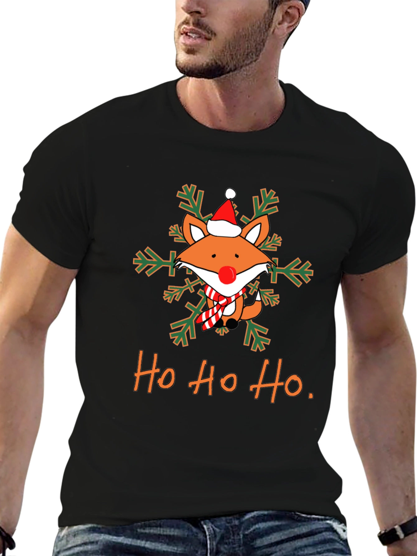 Festive Fox Christmas T-Shirt - Holiday Cheer!