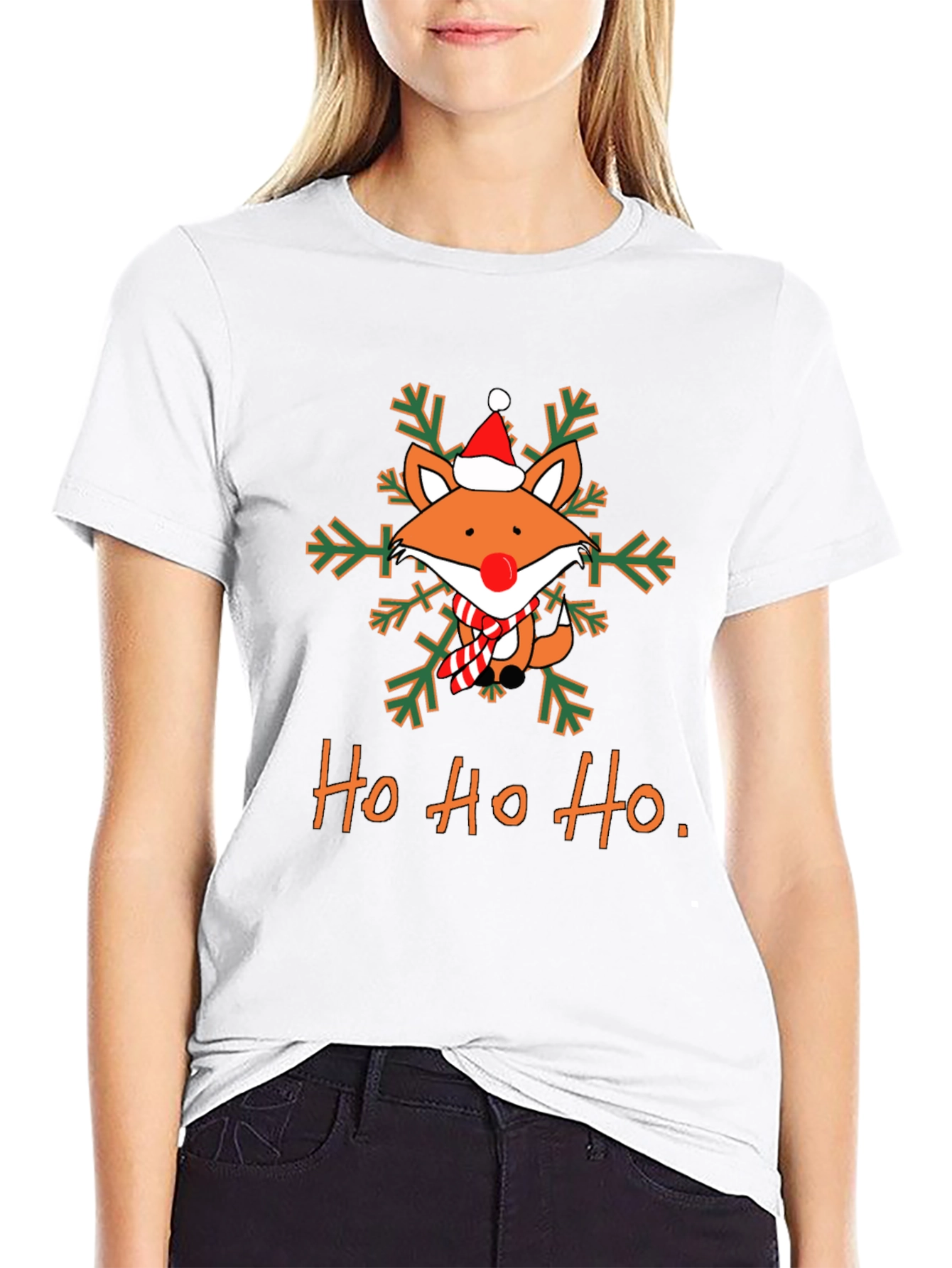 Festive Fox Christmas T-Shirt - Holiday Cheer!
