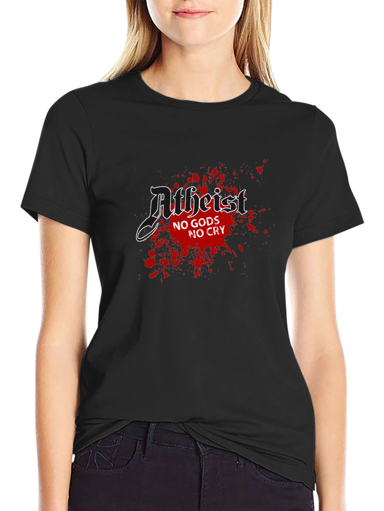 Atheist No Gods No Cry T-Shirt