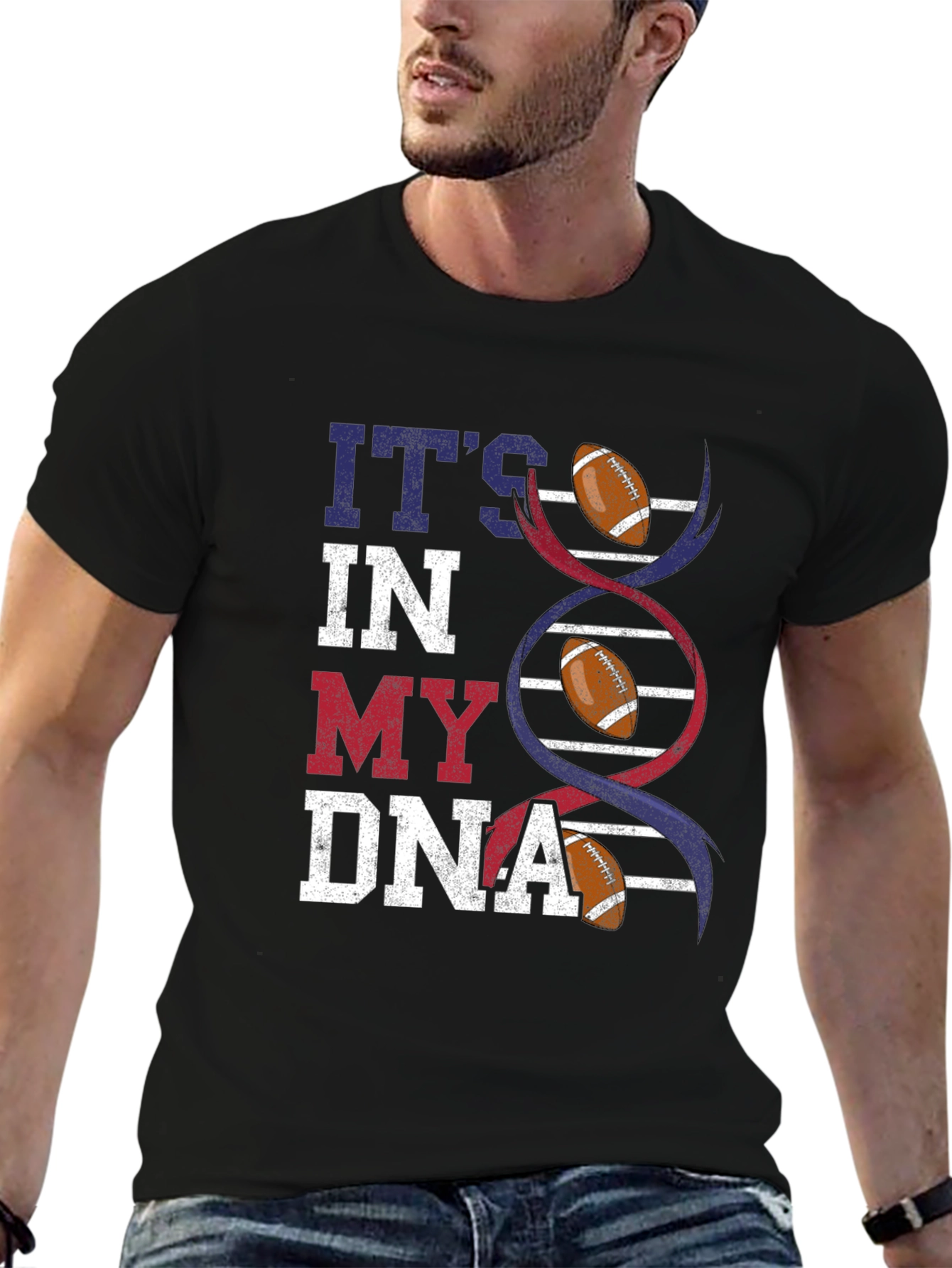 Football DNA Graphic T-Shirt