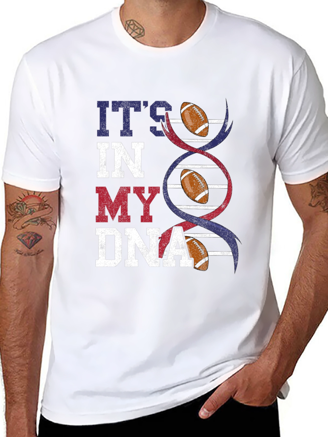 Football DNA Graphic T-Shirt