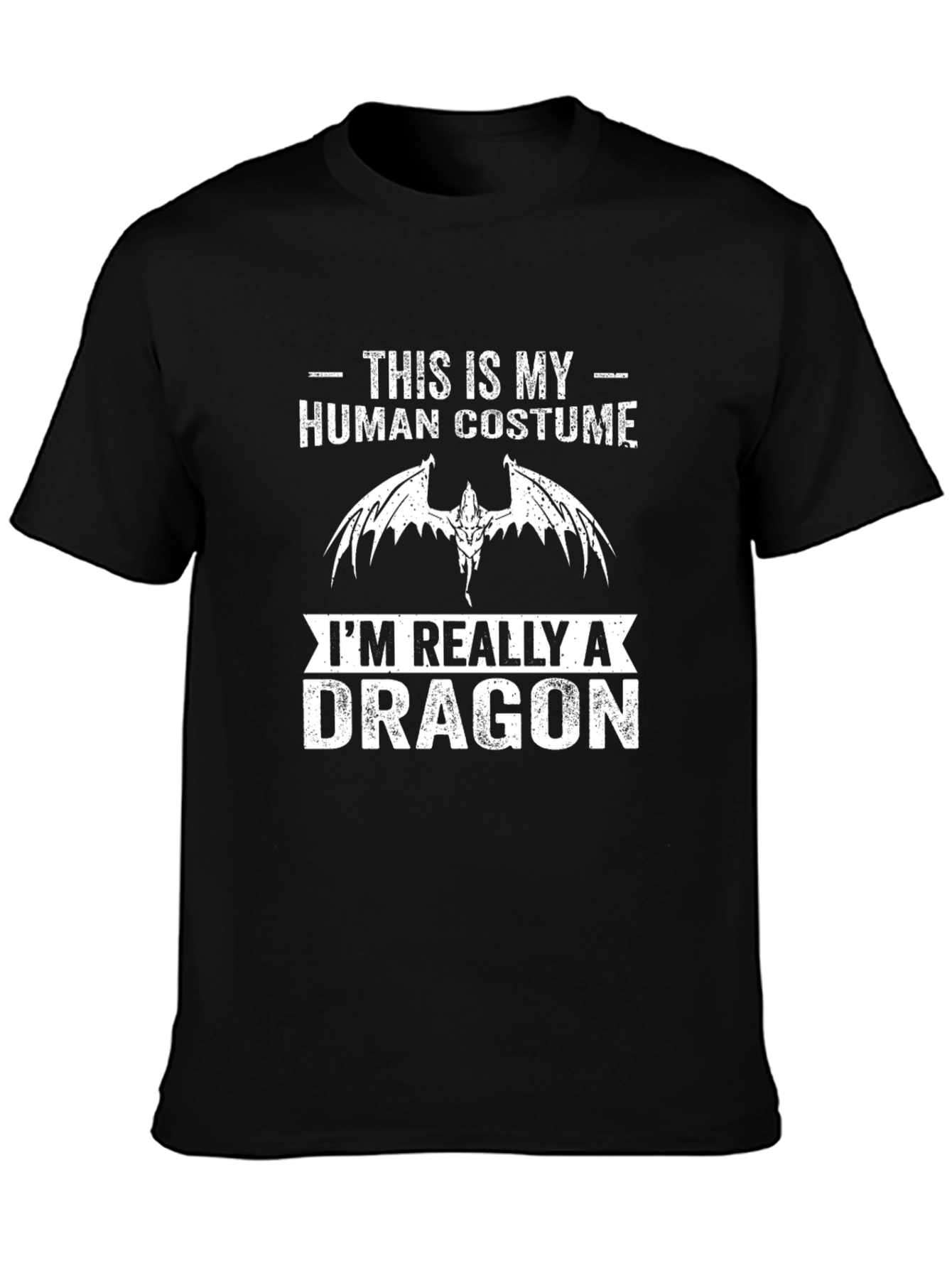 Human Costume Dragon T-Shirt - Funny Graphic Tee
