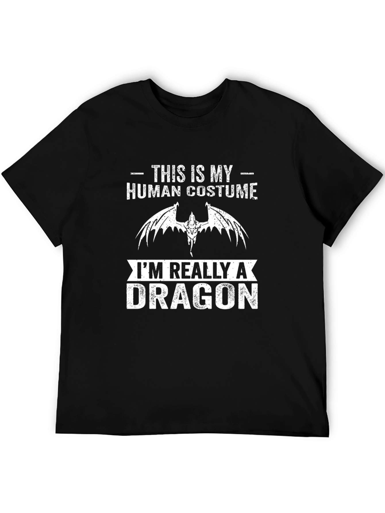 Human Costume Dragon T-Shirt - Funny Graphic Tee