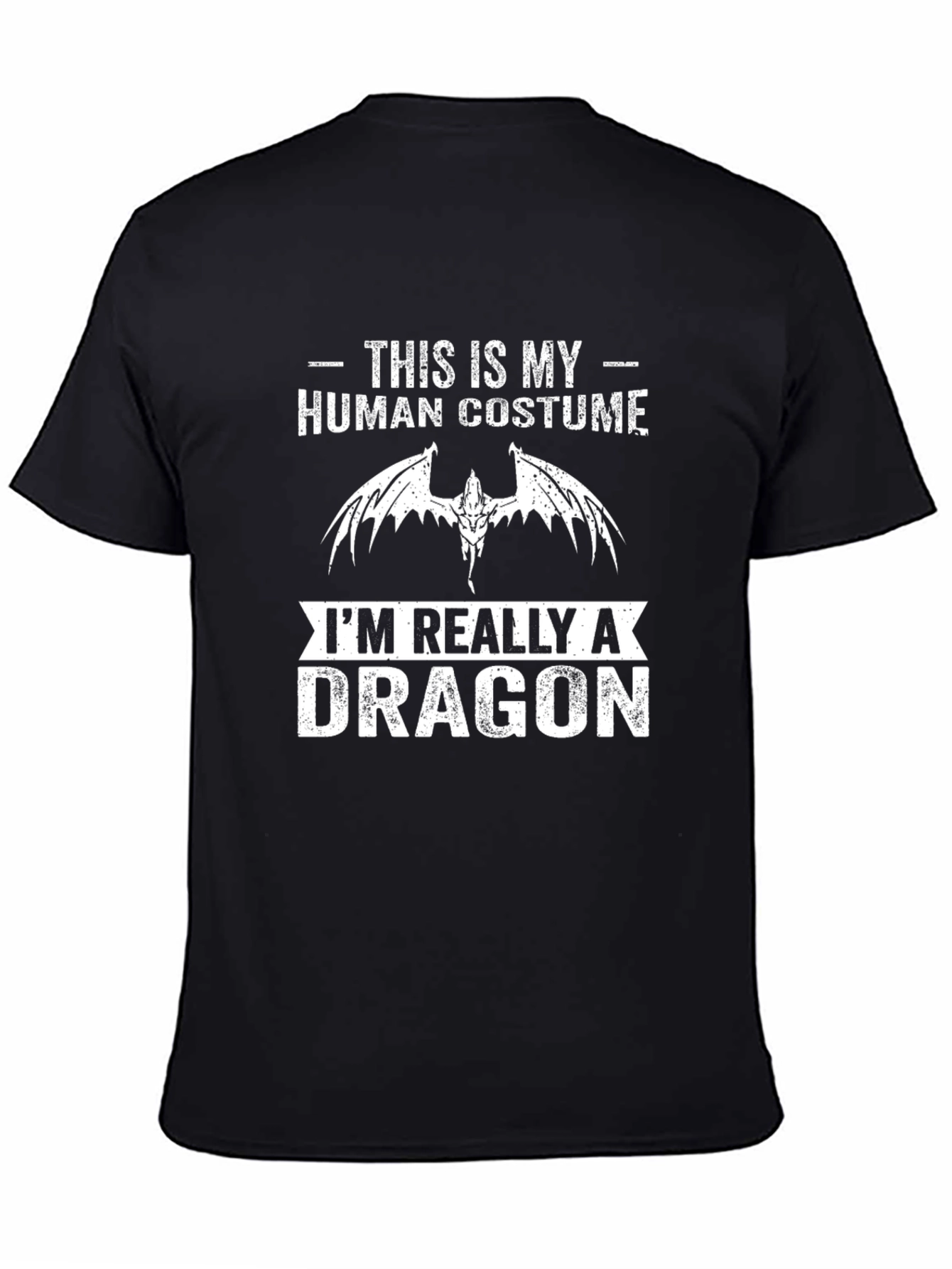 Human Costume Dragon T-Shirt - Funny Graphic Tee