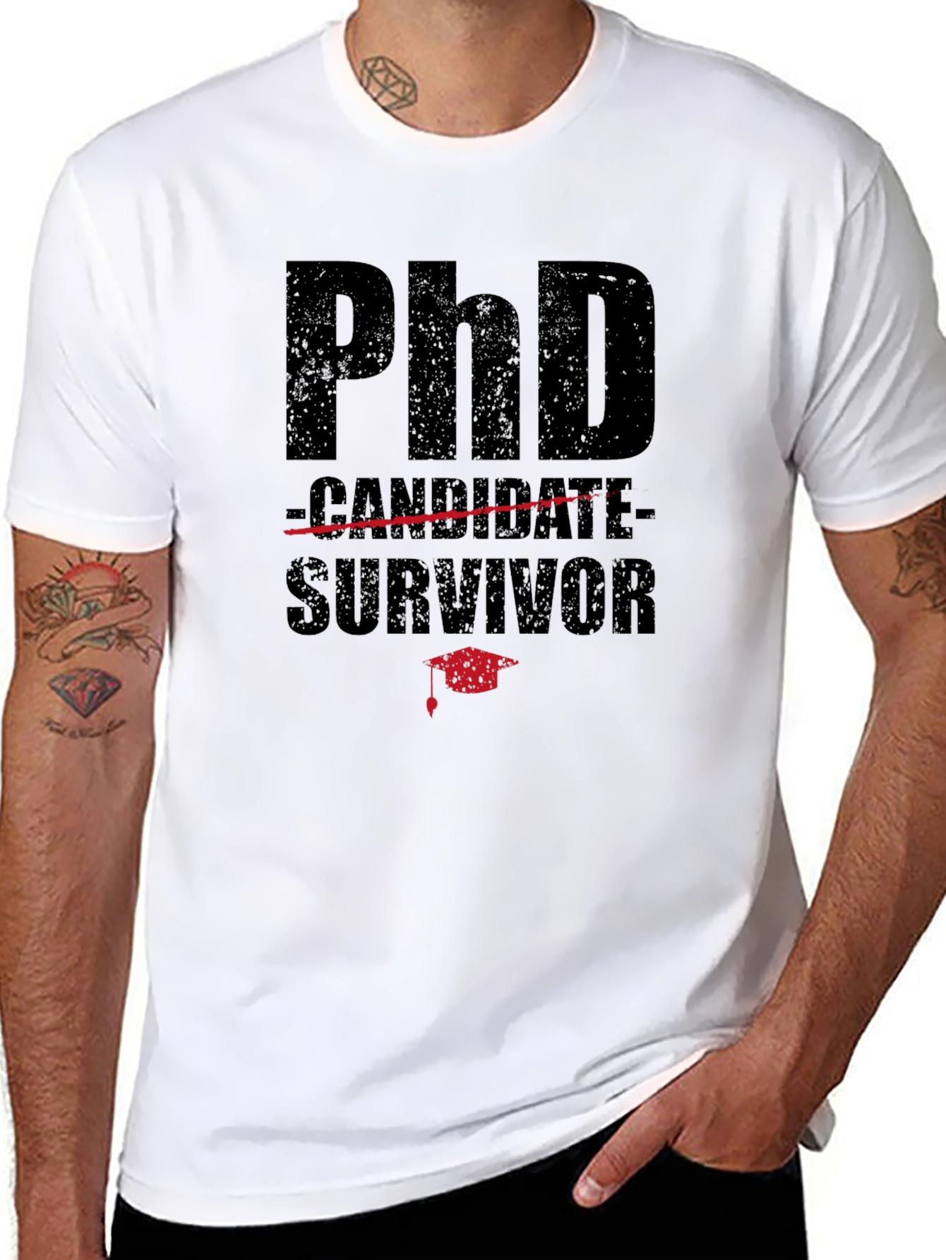 PhD Survivor Graphic Tee