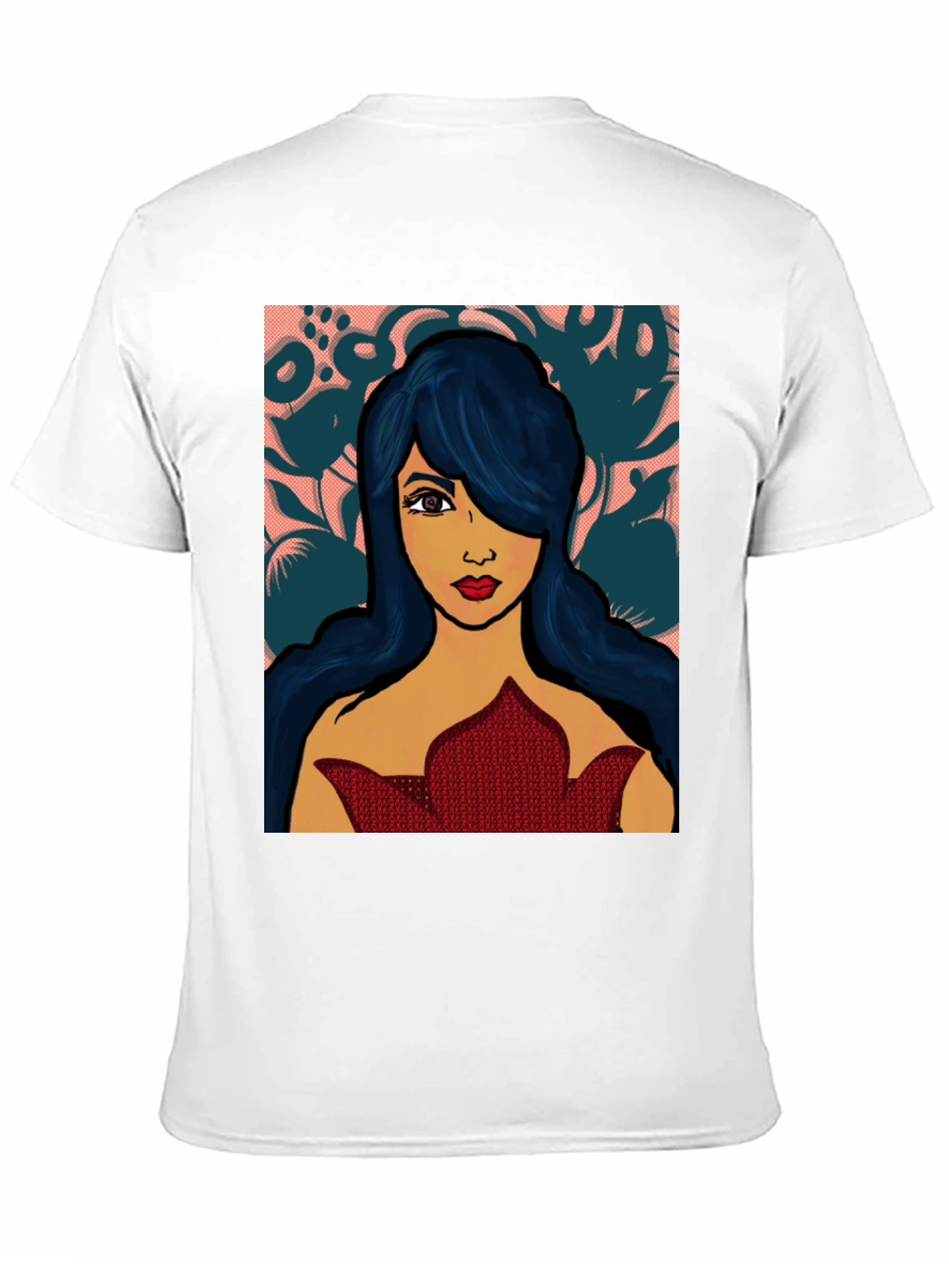 Vibrant Woman Graphic Print Black T-Shirt