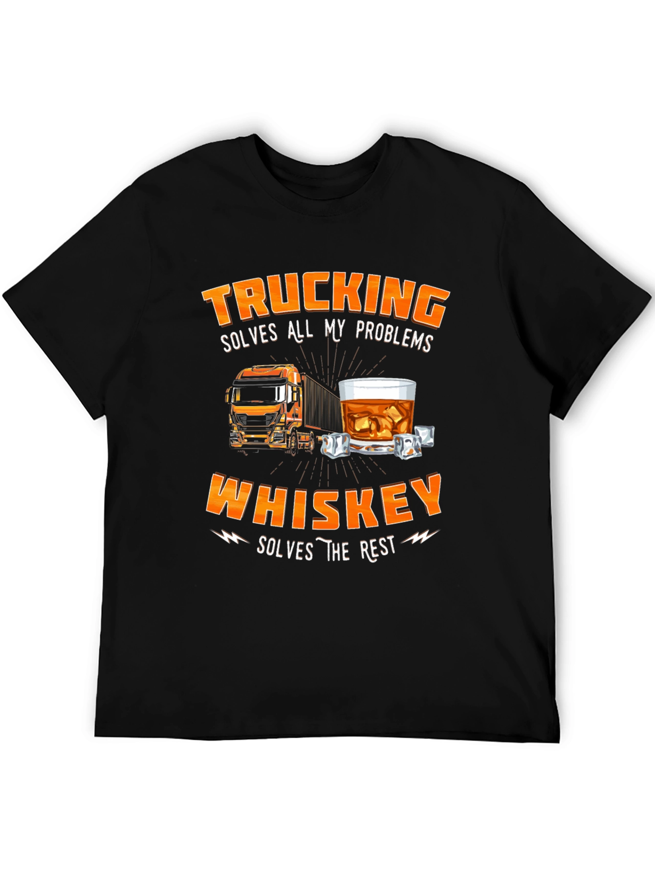 Trucking and Whiskey T-Shirt for Men