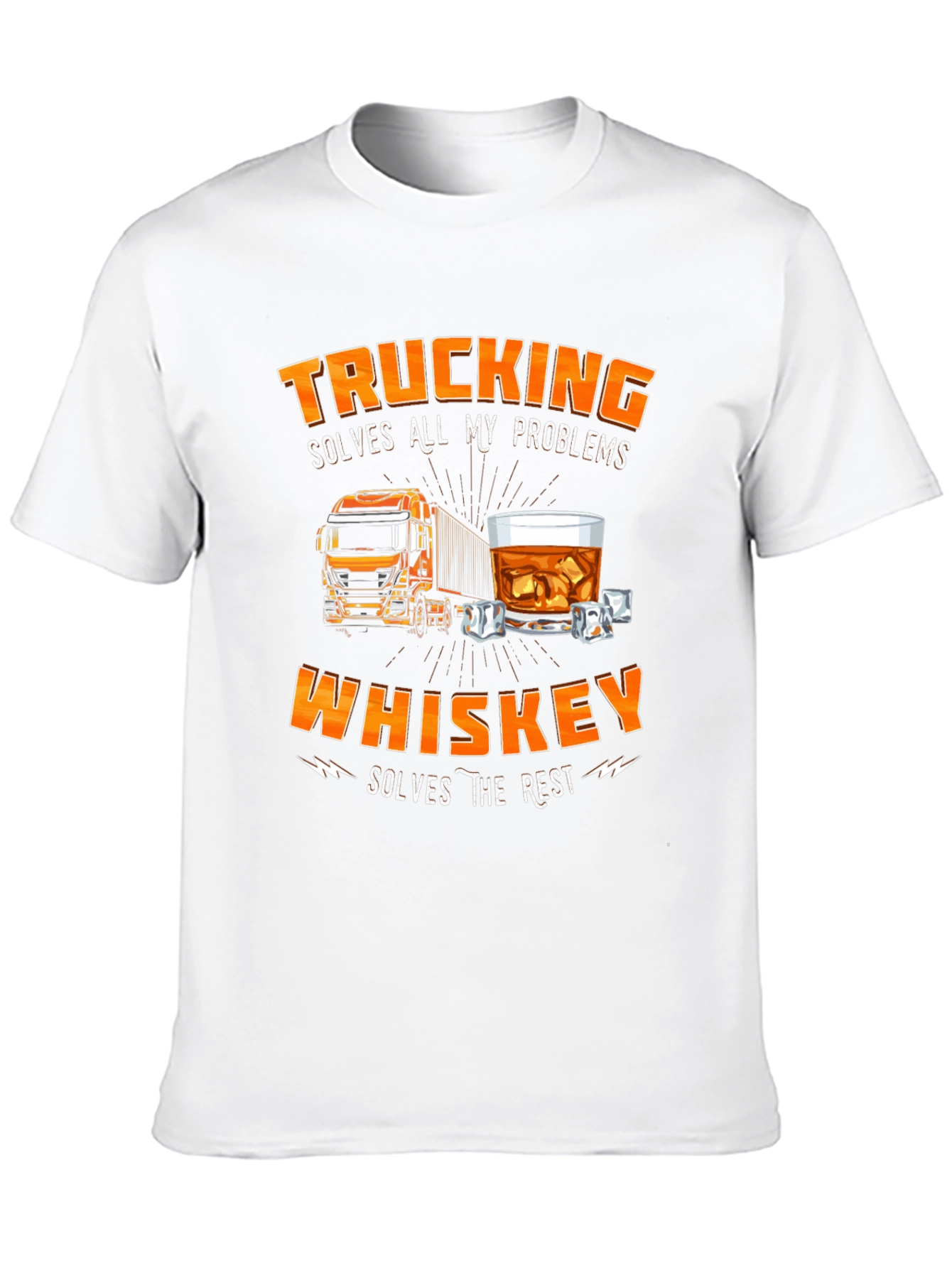 Trucking and Whiskey T-Shirt for Men