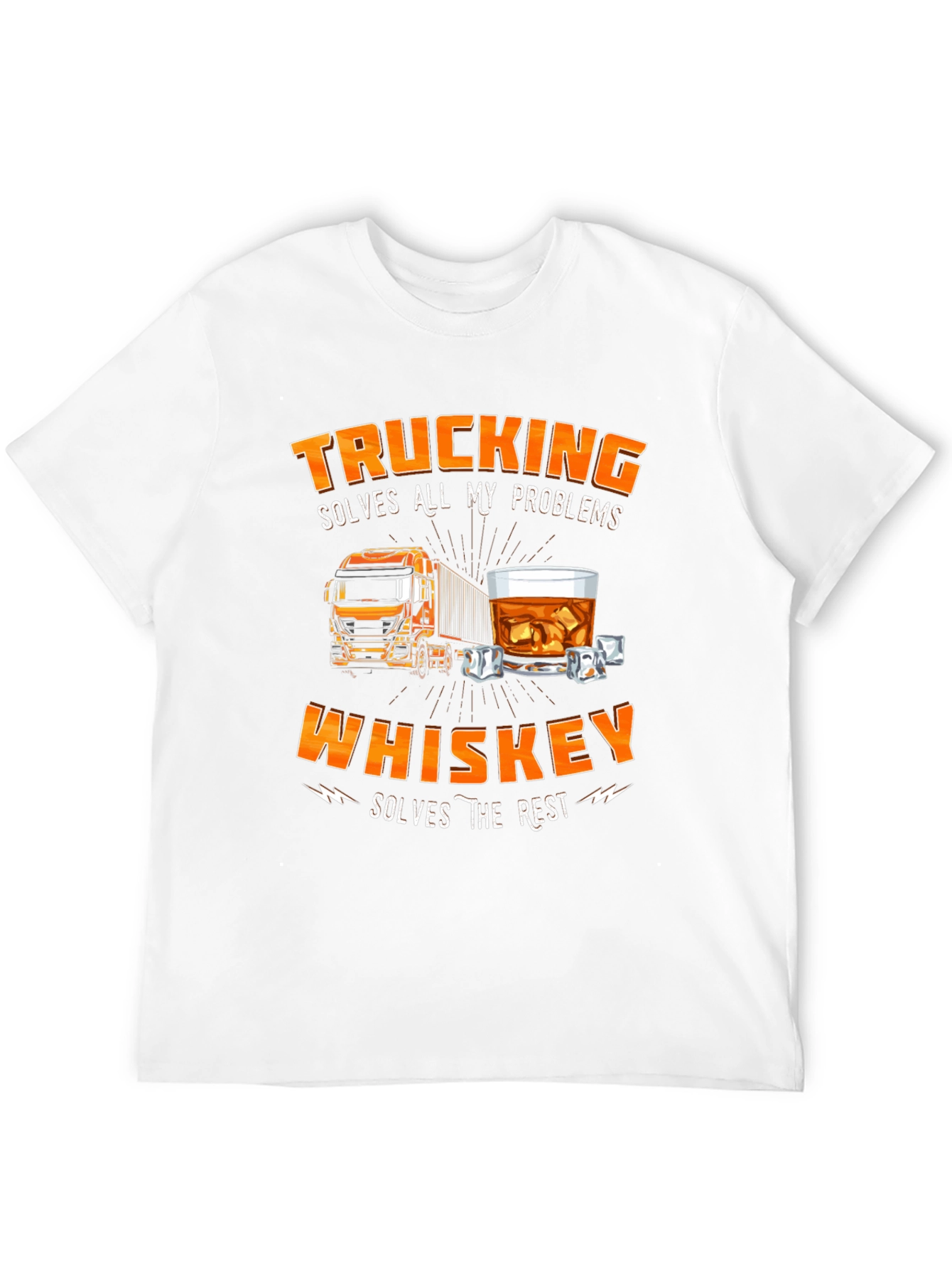 Trucking and Whiskey T-Shirt for Men