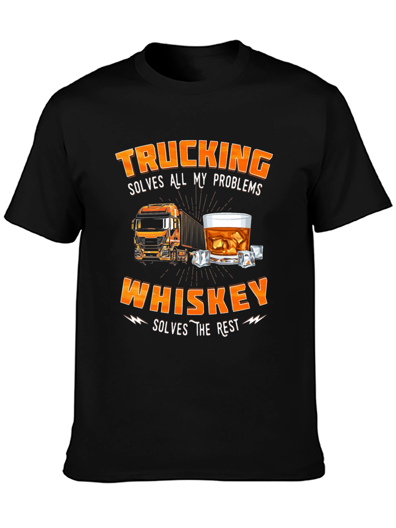 Trucking and Whiskey T-Shirt for Men