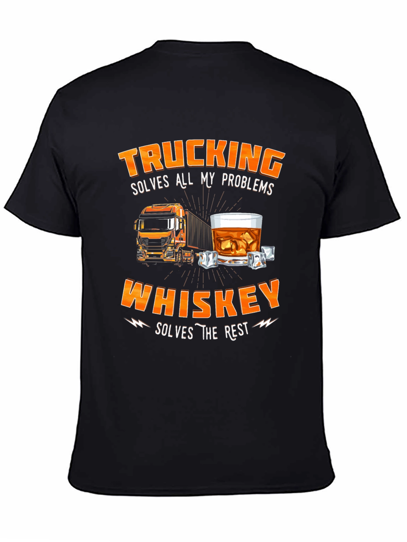 Trucking and Whiskey T-Shirt for Men