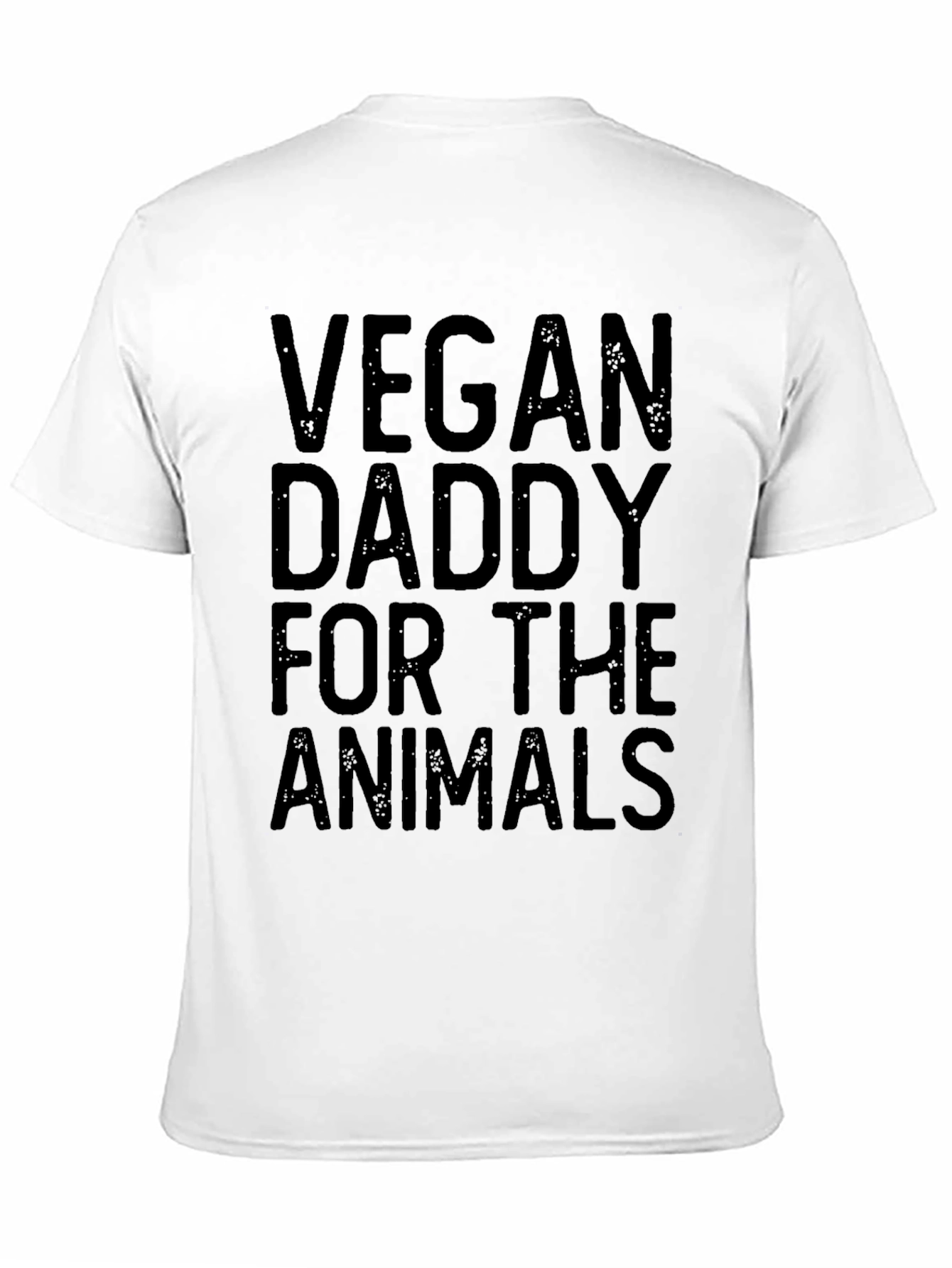 Vegan Daddy for the Animals Black T-Shirt