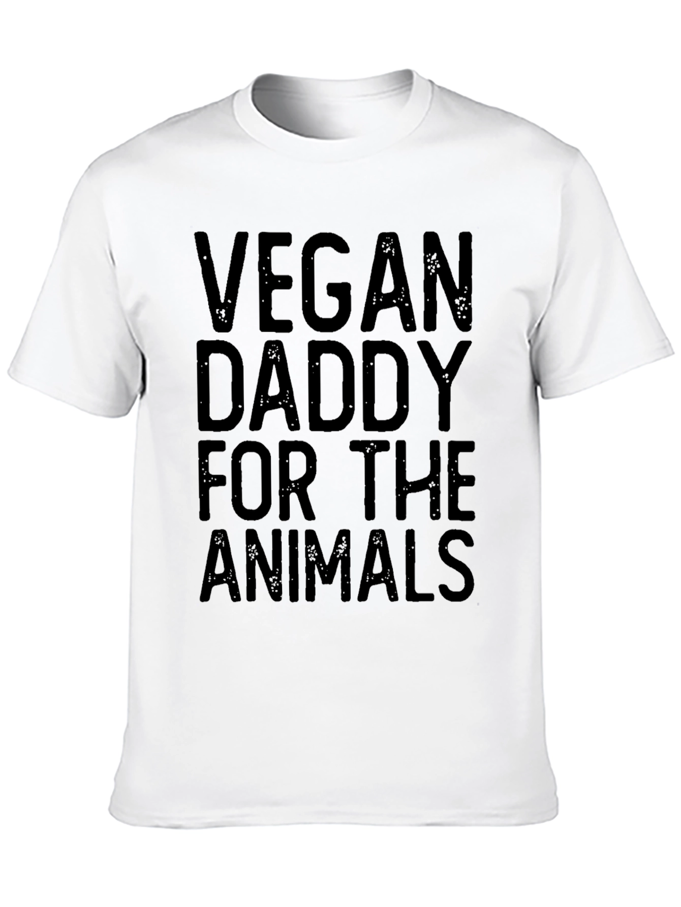 Vegan Daddy for the Animals Black T-Shirt