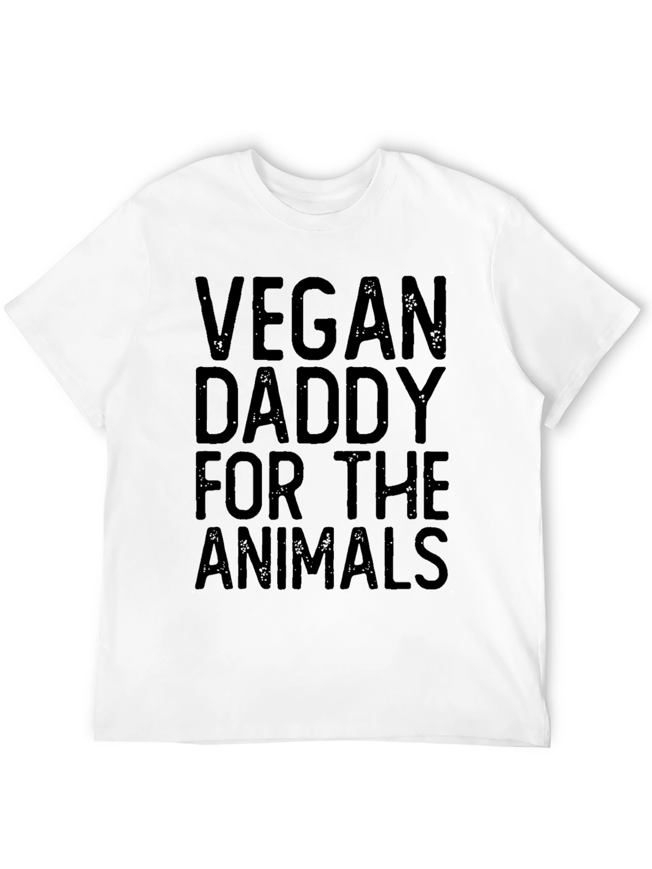 Vegan Daddy for the Animals Black T-Shirt