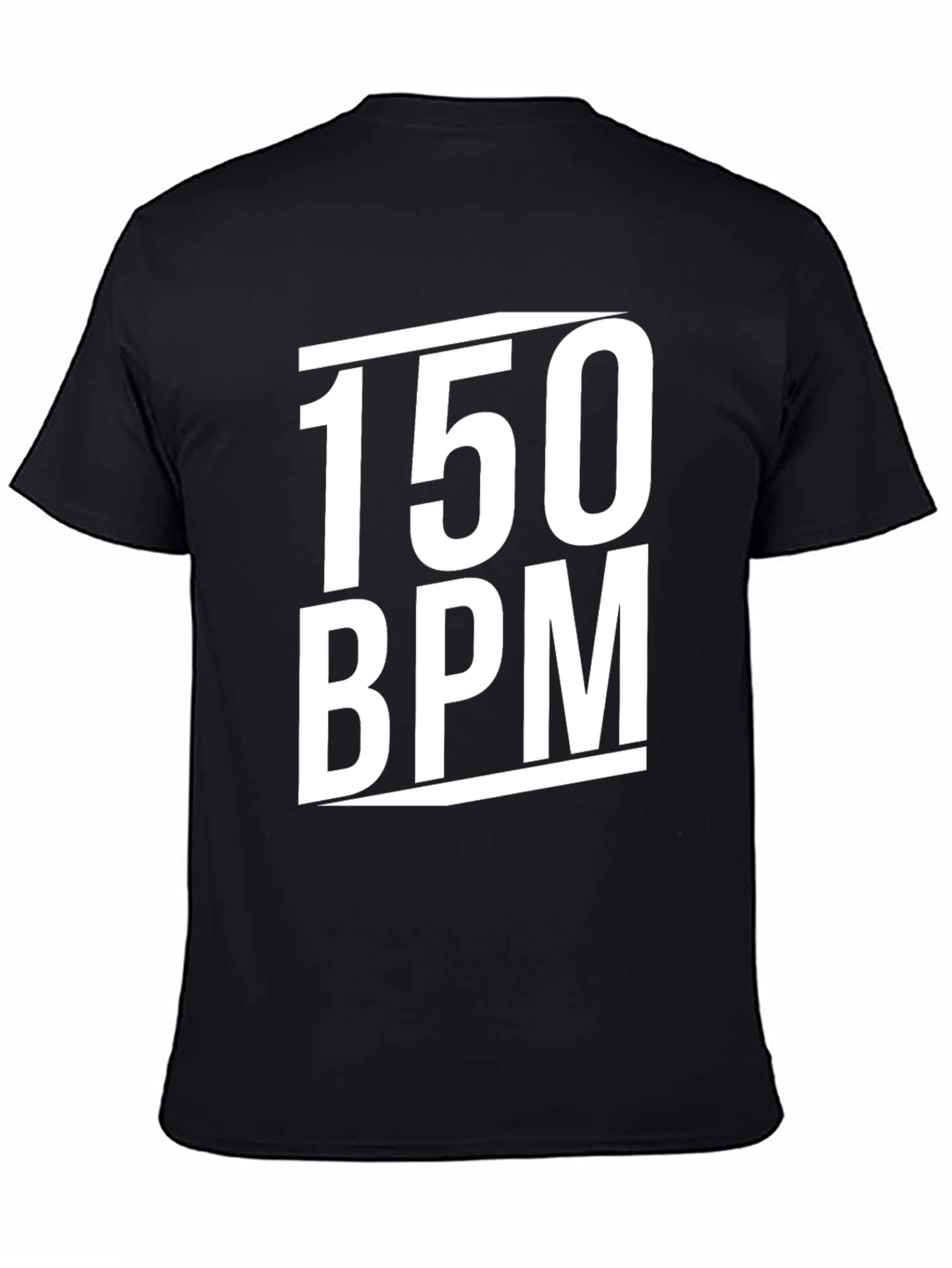 150 BPM Graphic T-Shirt - Black Crew Neck