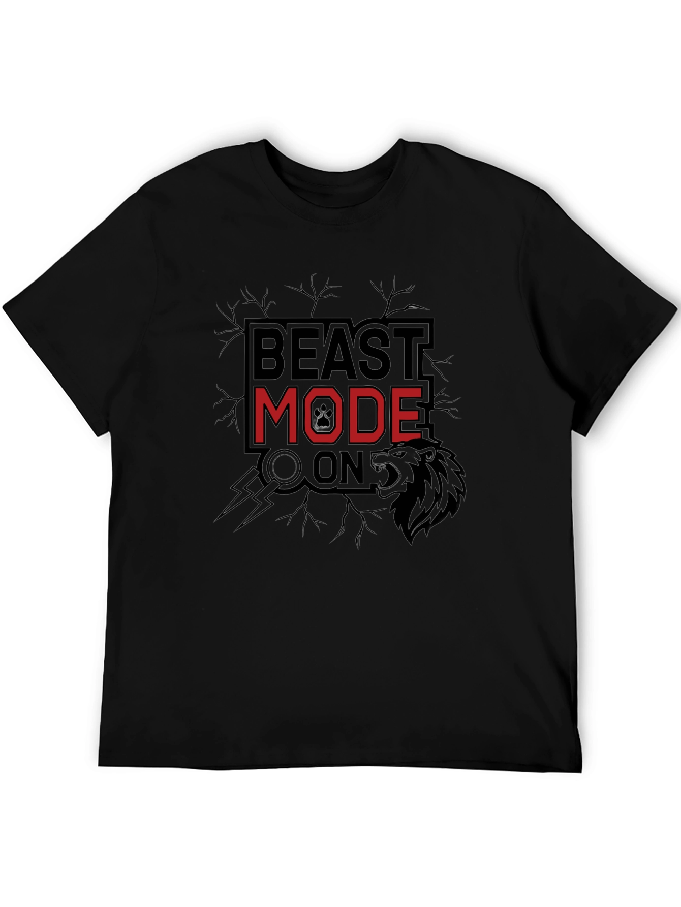Beast Mode On Black T-Shirt
