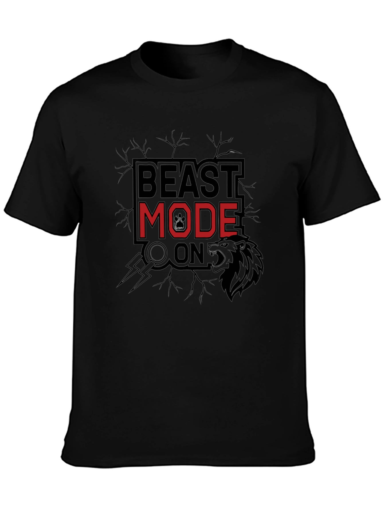 Beast Mode On Black T-Shirt