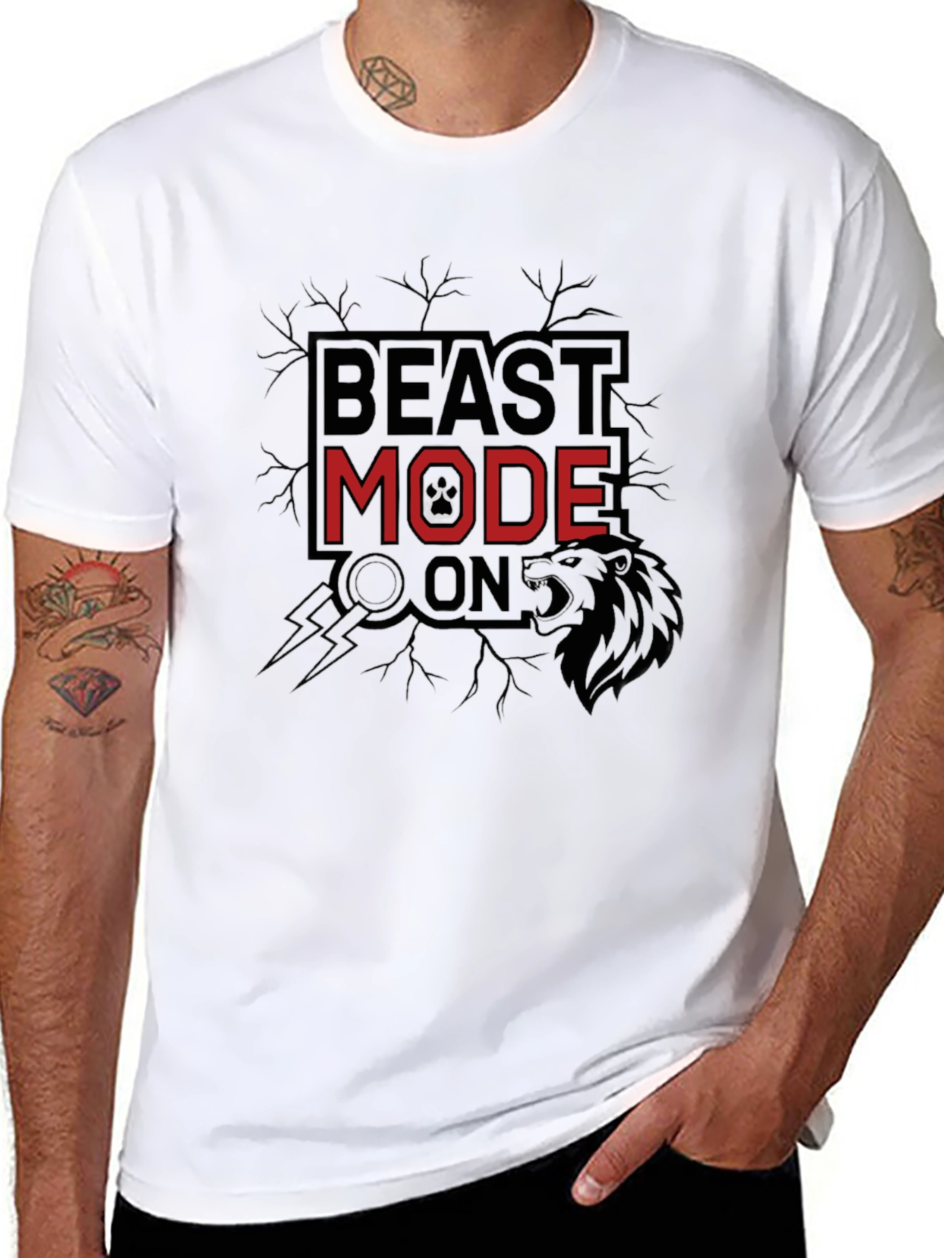 Beast Mode On Black T-Shirt