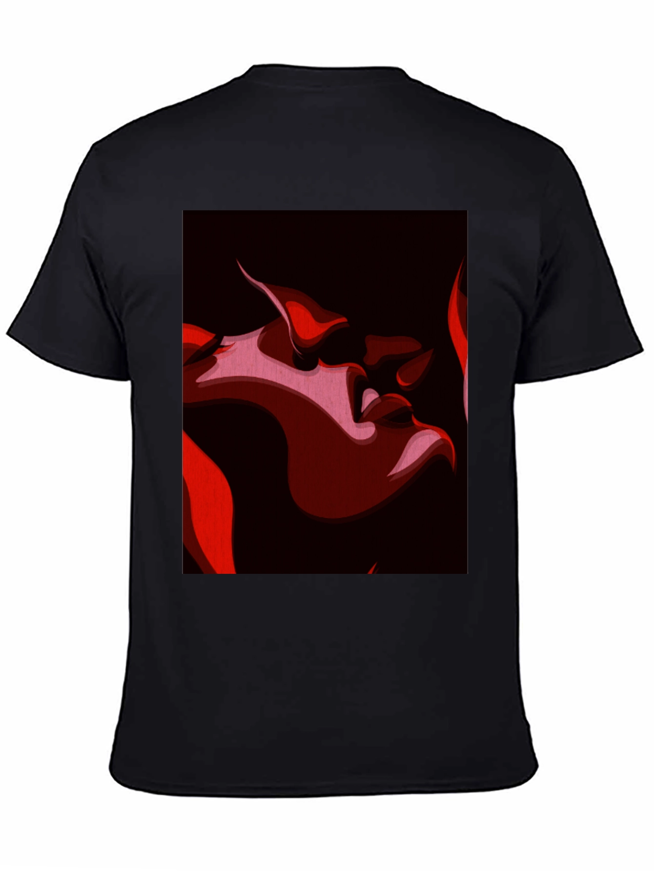 Passionate Kiss Graphic Tee - Black