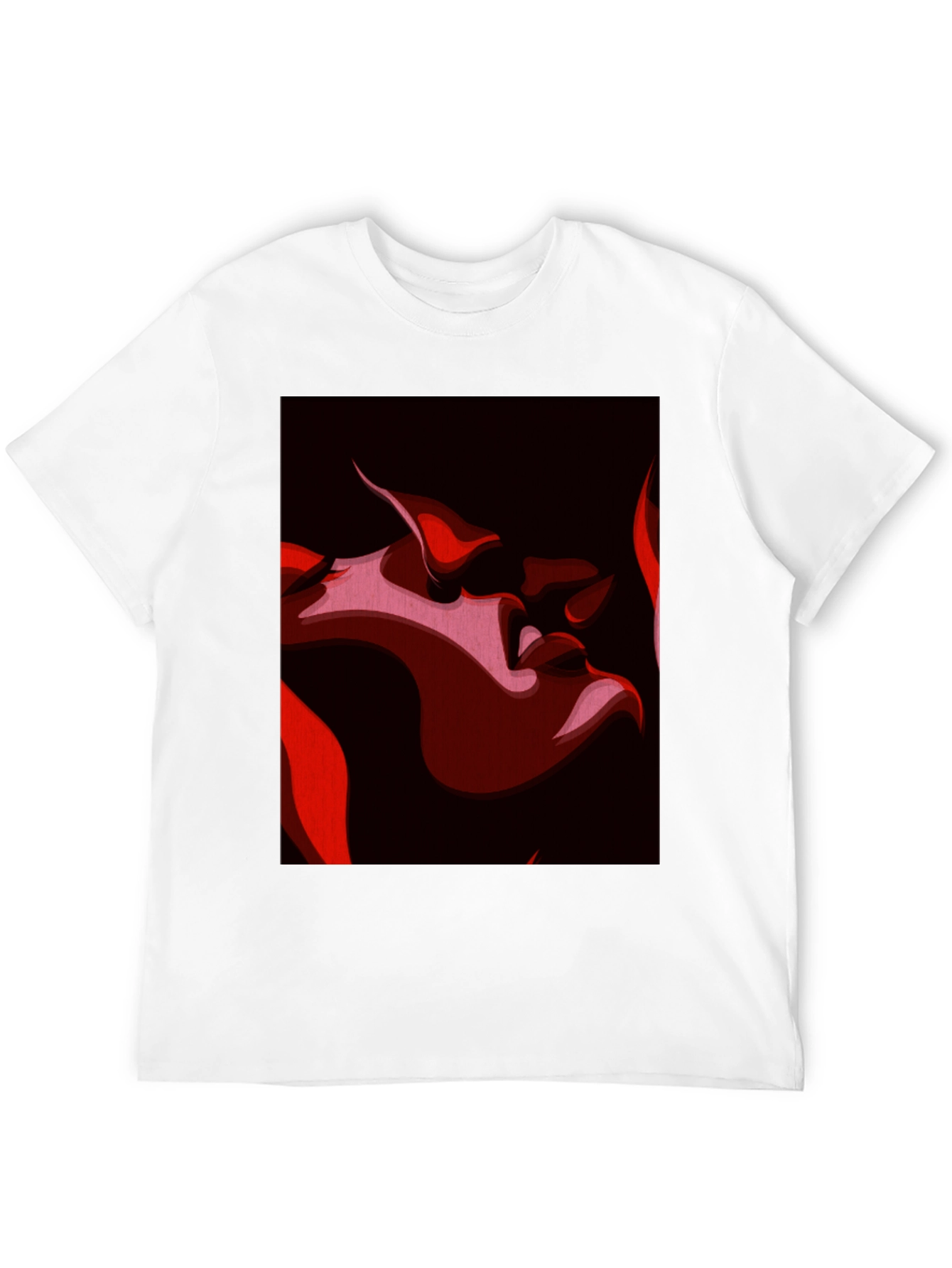 Passionate Kiss Graphic Tee - Black