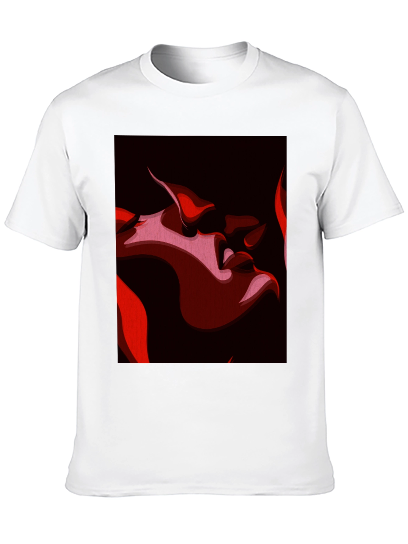 Passionate Kiss Graphic Tee - Black