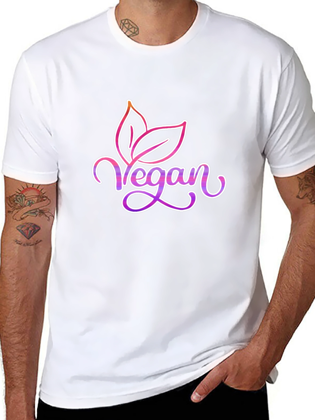 Vegan Graphic Tee - Stylish Plant-Based Apparel