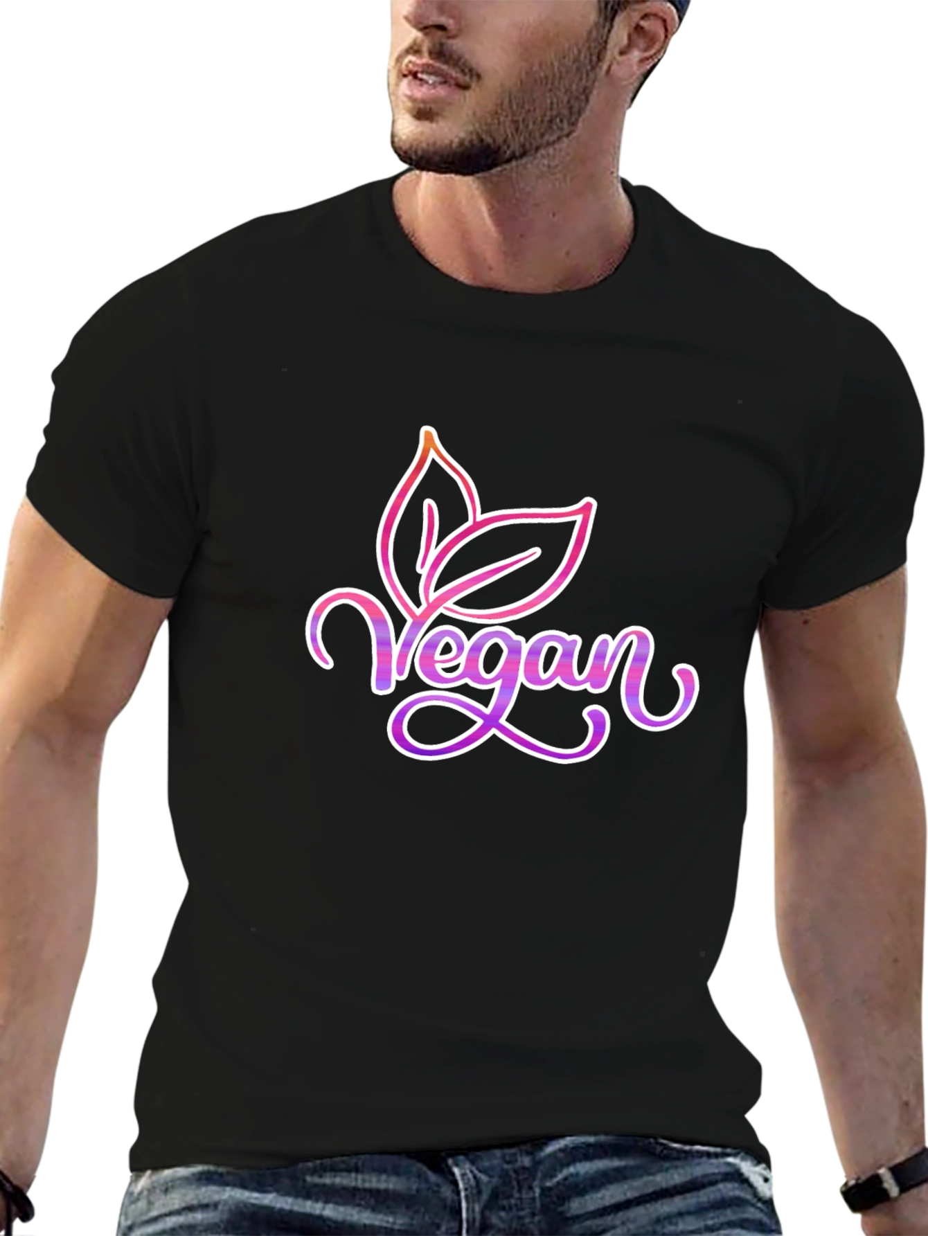 Vegan Graphic Tee - Stylish Plant-Based Apparel
