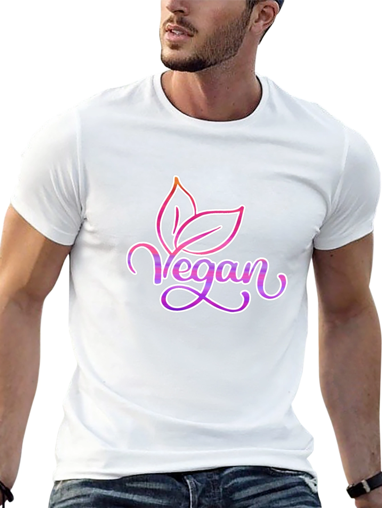 Vegan Graphic Tee - Stylish Plant-Based Apparel