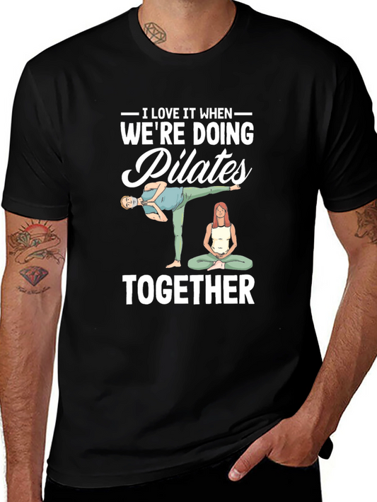 Pilates Couple T-Shirt - Workout Together