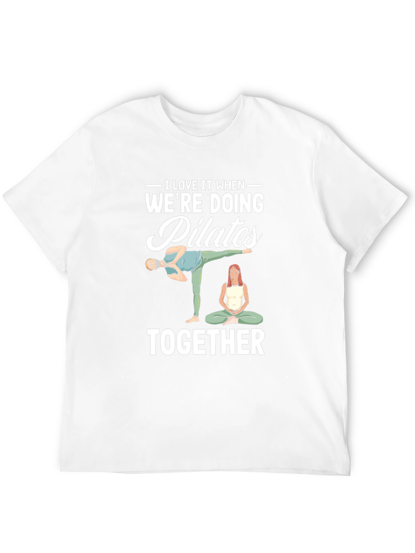 Pilates Couple T-Shirt - Workout Together