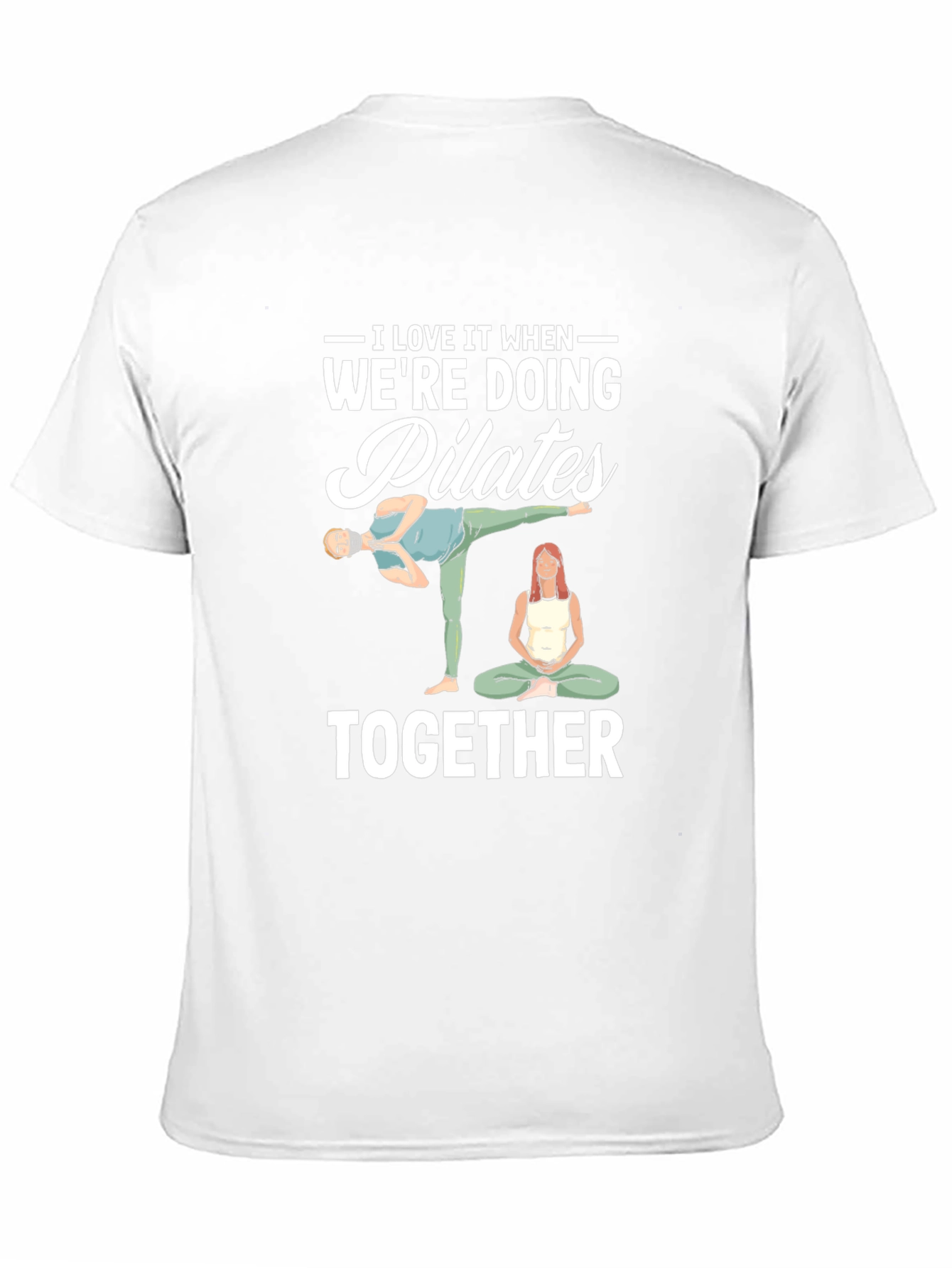 Pilates Couple T-Shirt - Workout Together