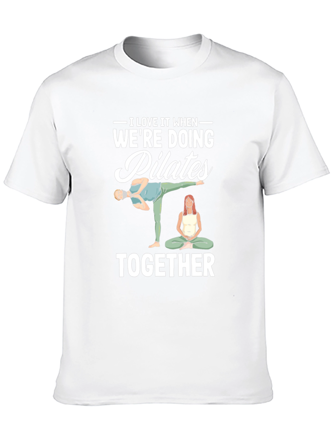 Pilates Couple T-Shirt - Workout Together