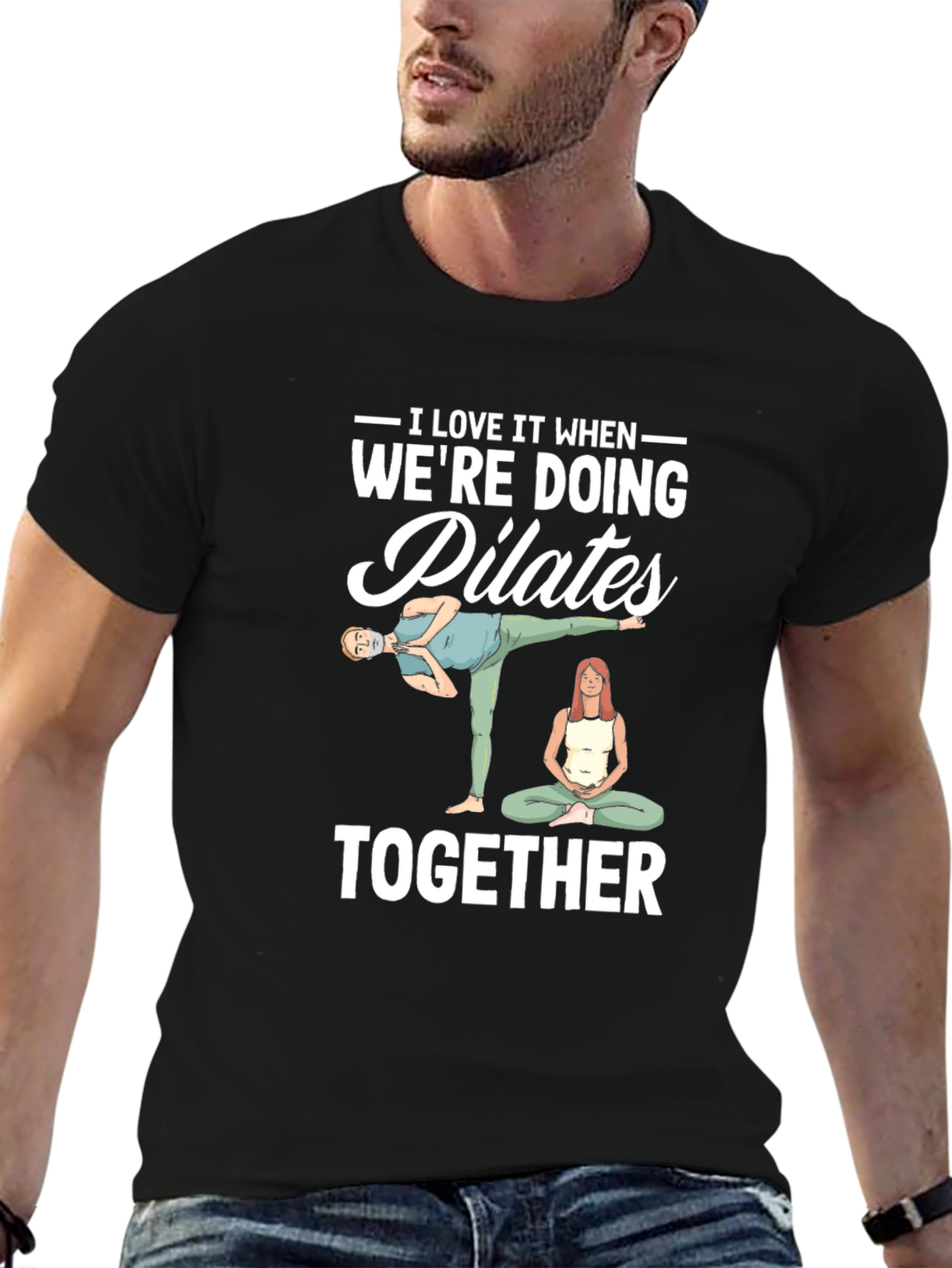 Pilates Couple T-Shirt - Workout Together